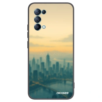 Picasee fekete szilikon tok az alábbi mobiltelefonokra OPPO Reno 5 5G - Airplane mode