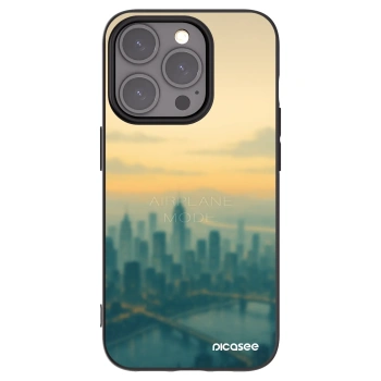 Picasee fekete szilikon tok az alábbi mobiltelefonokra Apple iPhone 15 Pro - Airplane mode