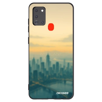 Picasee fekete szilikon tok az alábbi mobiltelefonokra Samsung Galaxy A21s - Airplane mode