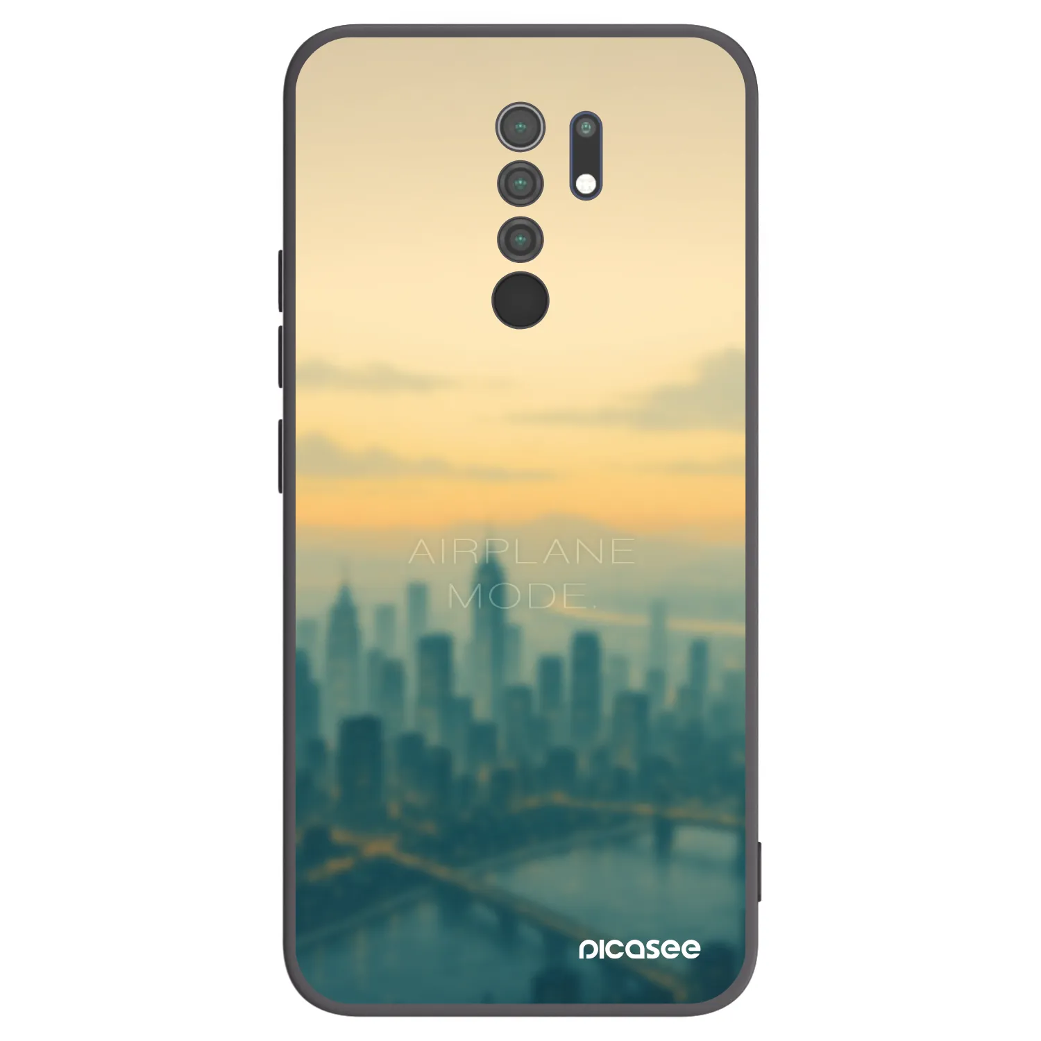 Picasee fekete szilikon tok az alábbi mobiltelefonokra Xiaomi Redmi 9 - Airplane mode
