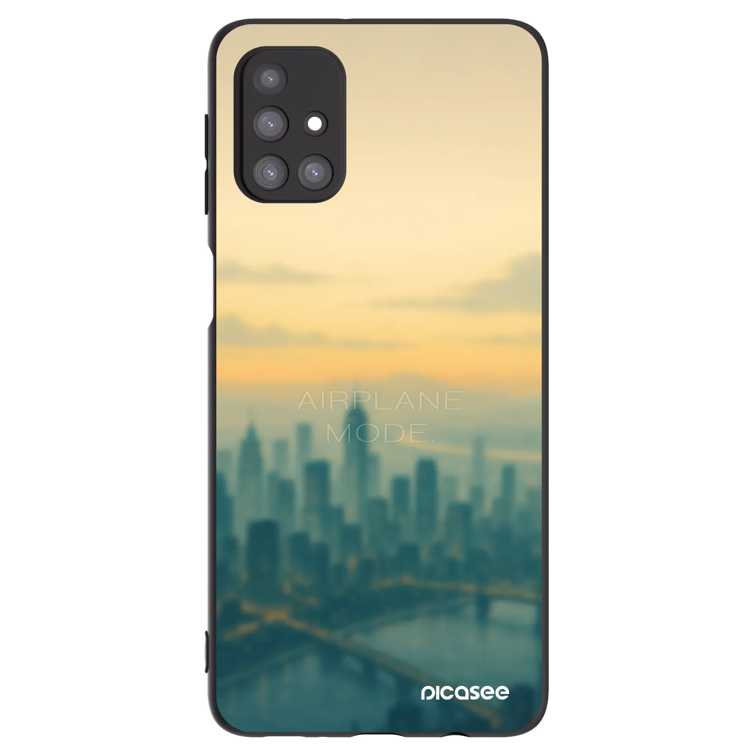 Picasee fekete szilikon tok az alábbi mobiltelefonokra Samsung Galaxy M31s - Airplane mode