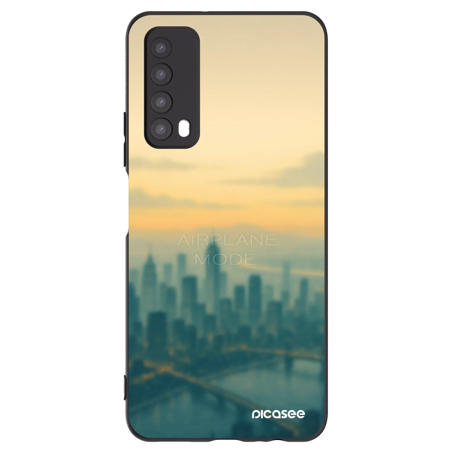 Picasee fekete szilikon tok az alábbi mobiltelefonokra Huawei P Smart 2021 - Airplane mode