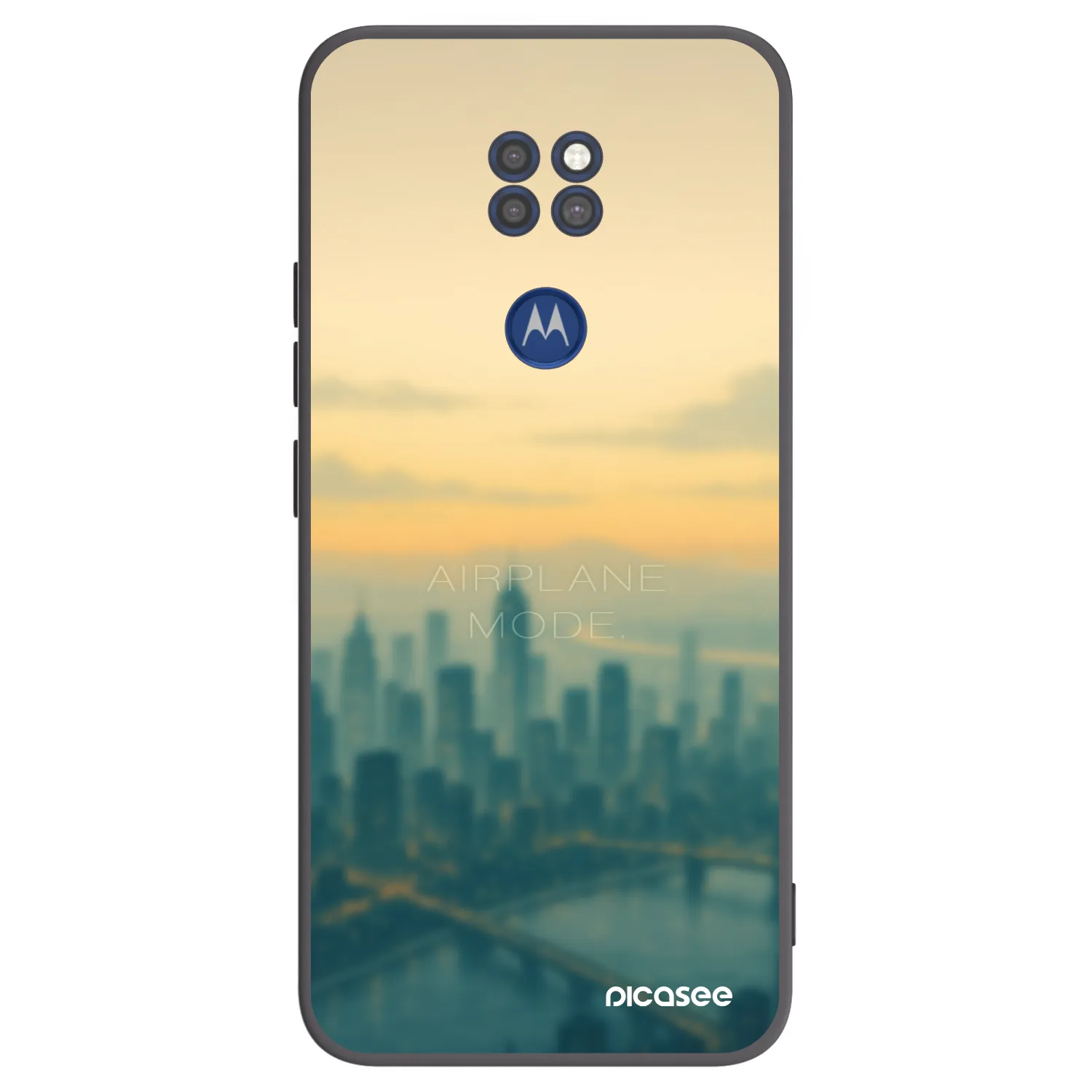 Picasee fekete szilikon tok az alábbi mobiltelefonokra Motorola Moto G9 Play - Airplane mode