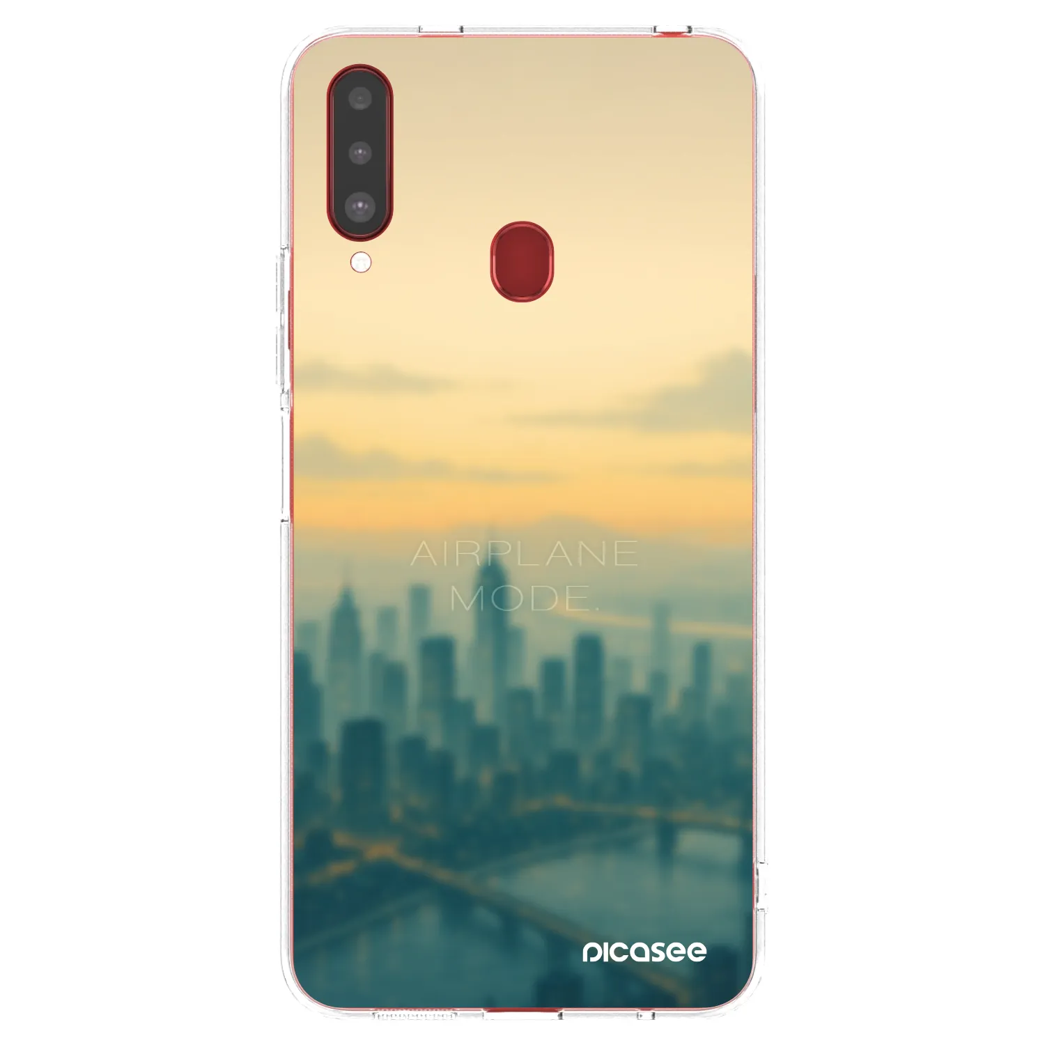Picasee átlátszó szilikon tok az alábbi mobiltelefonokra Samsung Galaxy A20s - Airplane mode