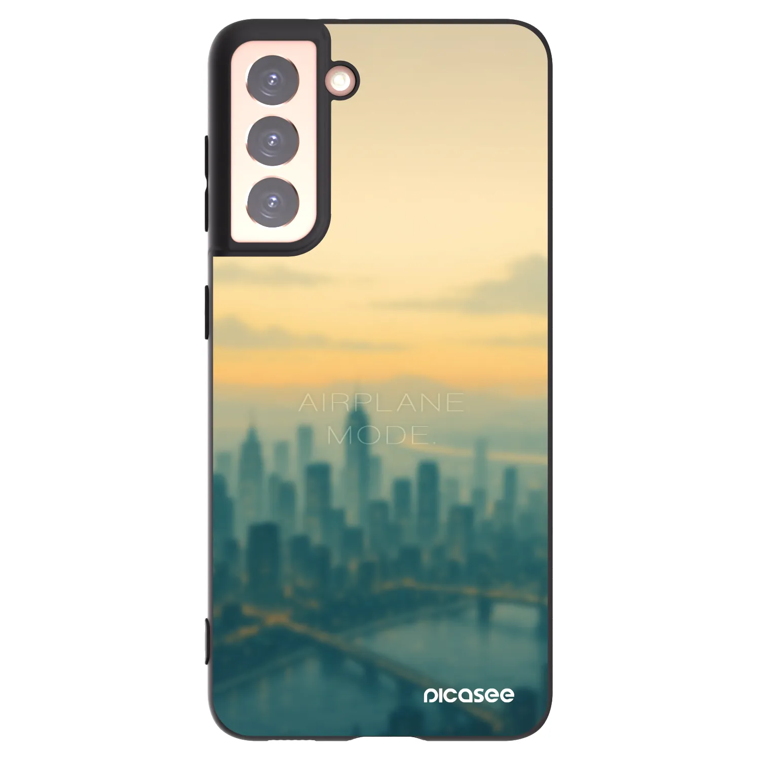 Picasee fekete szilikon tok az alábbi mobiltelefonokra Samsung Galaxy S21 5G G991B - Airplane mode