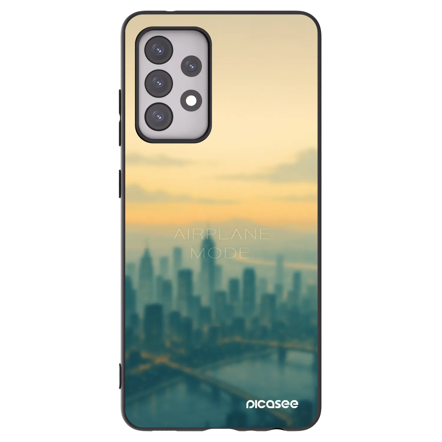 Picasee fekete szilikon tok az alábbi mobiltelefonokra Samsung Galaxy A52 5G A525F - Airplane mode