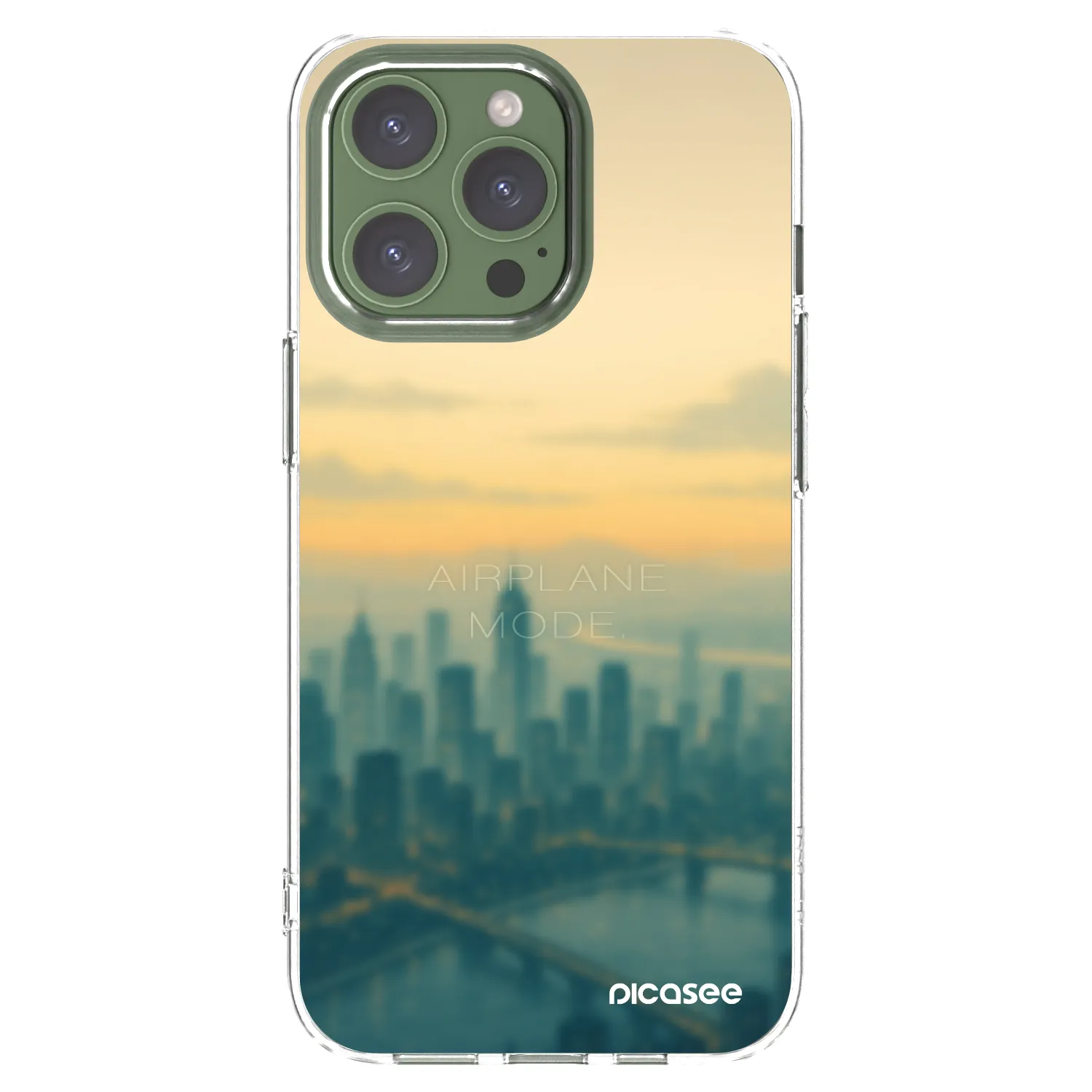 Picasee átlátszó szilikon tok az alábbi mobiltelefonokra Apple iPhone 13 Pro - Airplane mode