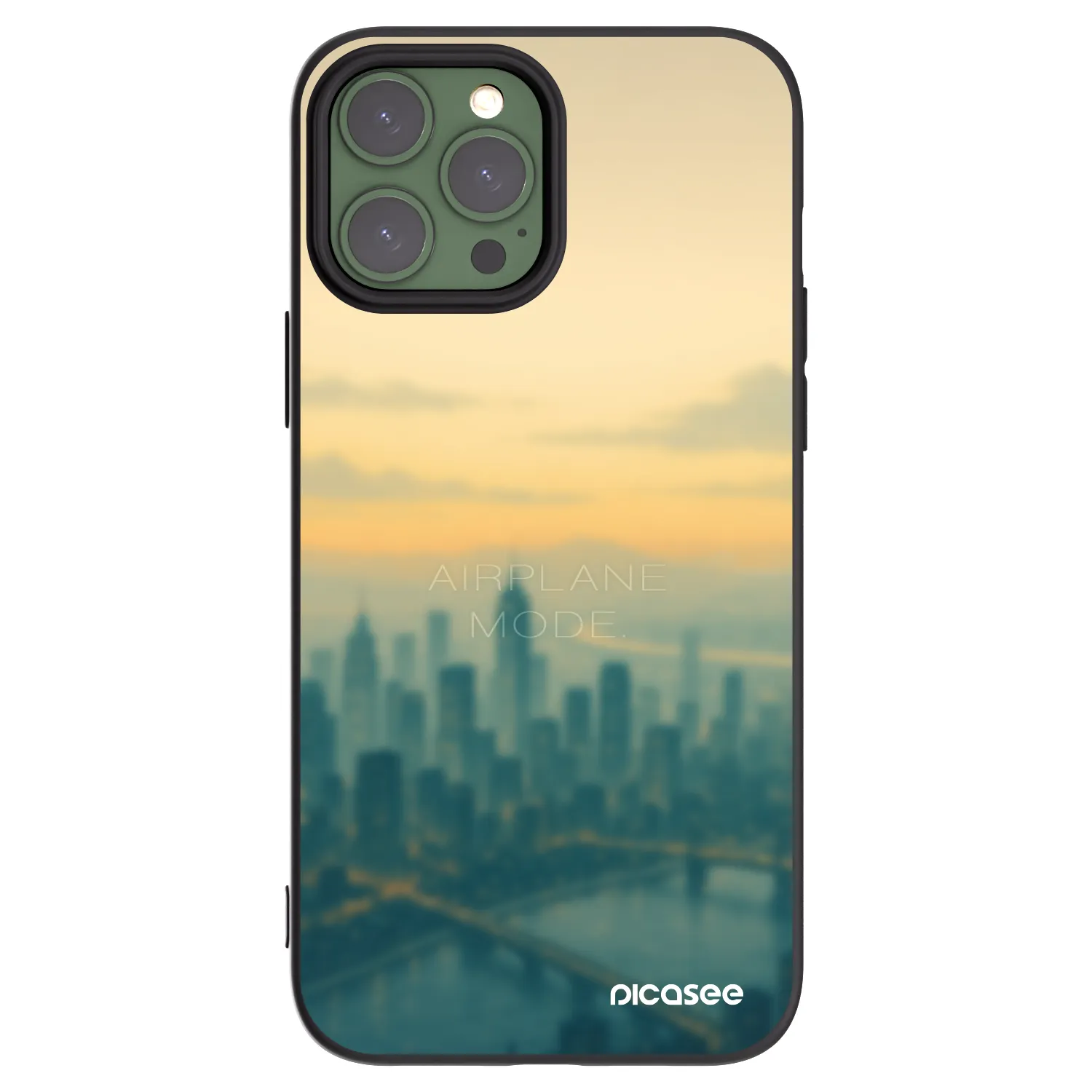 Picasee fekete szilikon tok az alábbi mobiltelefonokra Apple iPhone 13 Pro Max - Airplane mode