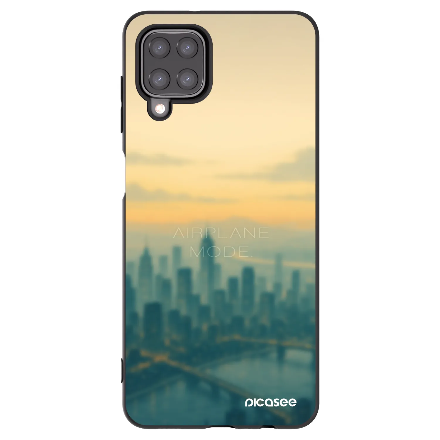 Picasee fekete szilikon tok az alábbi mobiltelefonokra Samsung Galaxy M12 M127F - Airplane mode