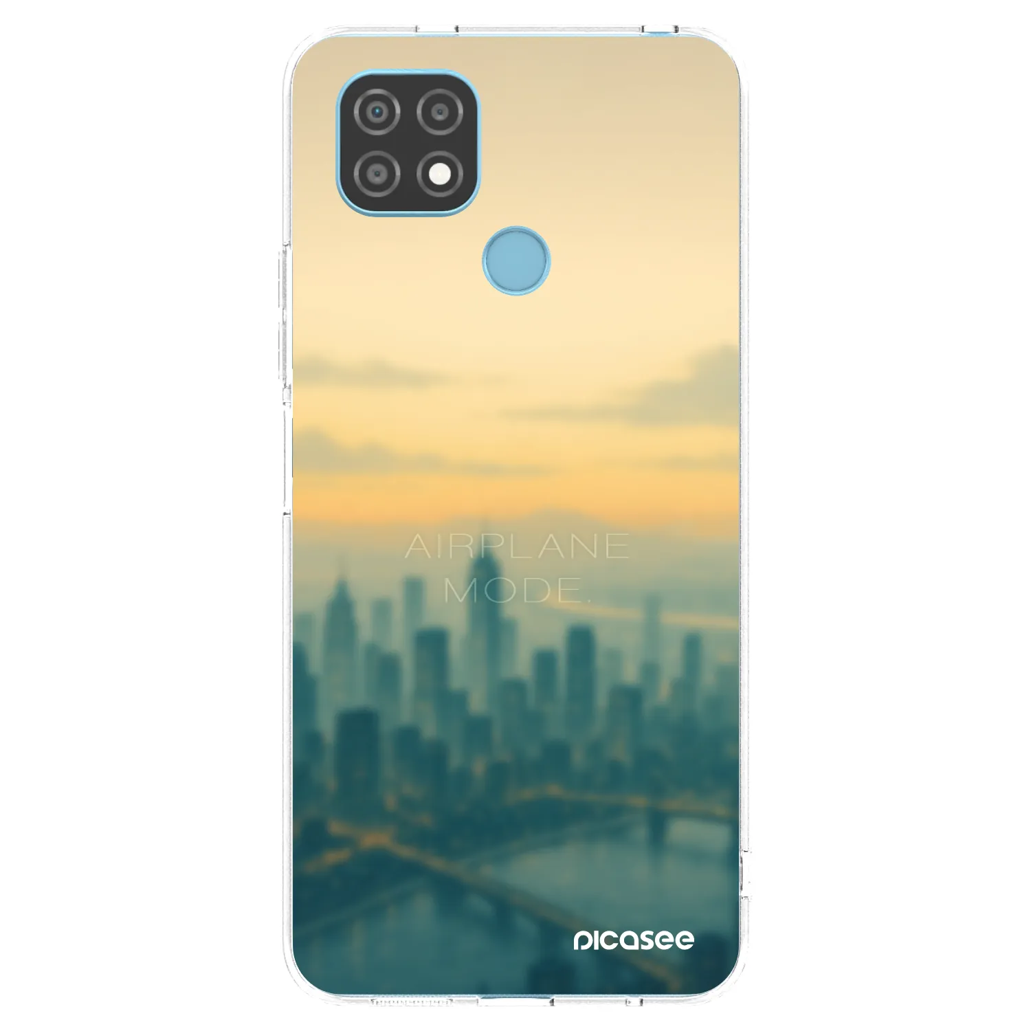Picasee átlátszó szilikon tok az alábbi mobiltelefonokra Realme C21 - Airplane mode