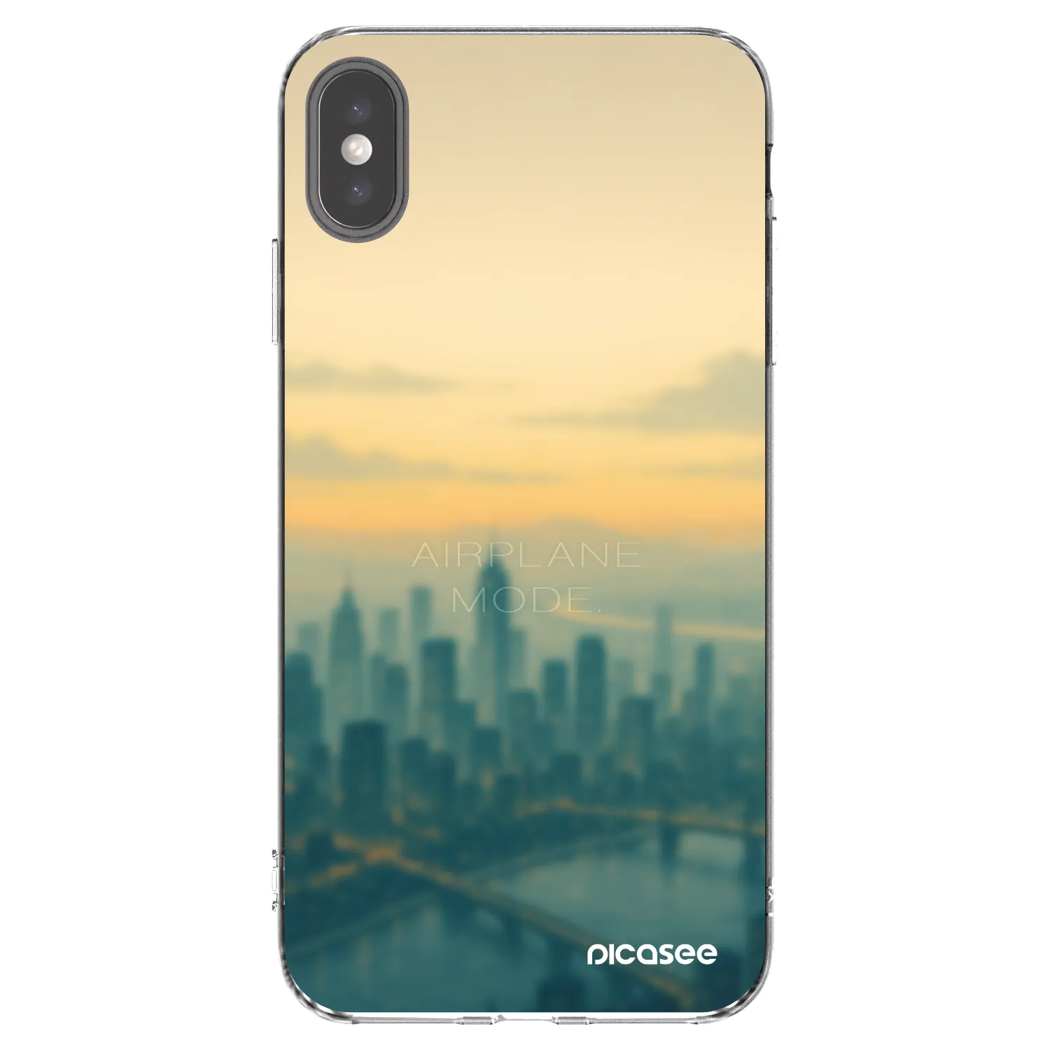 Picasee átlátszó szilikon tok az alábbi mobiltelefonokra Apple iPhone XS Max - Airplane mode