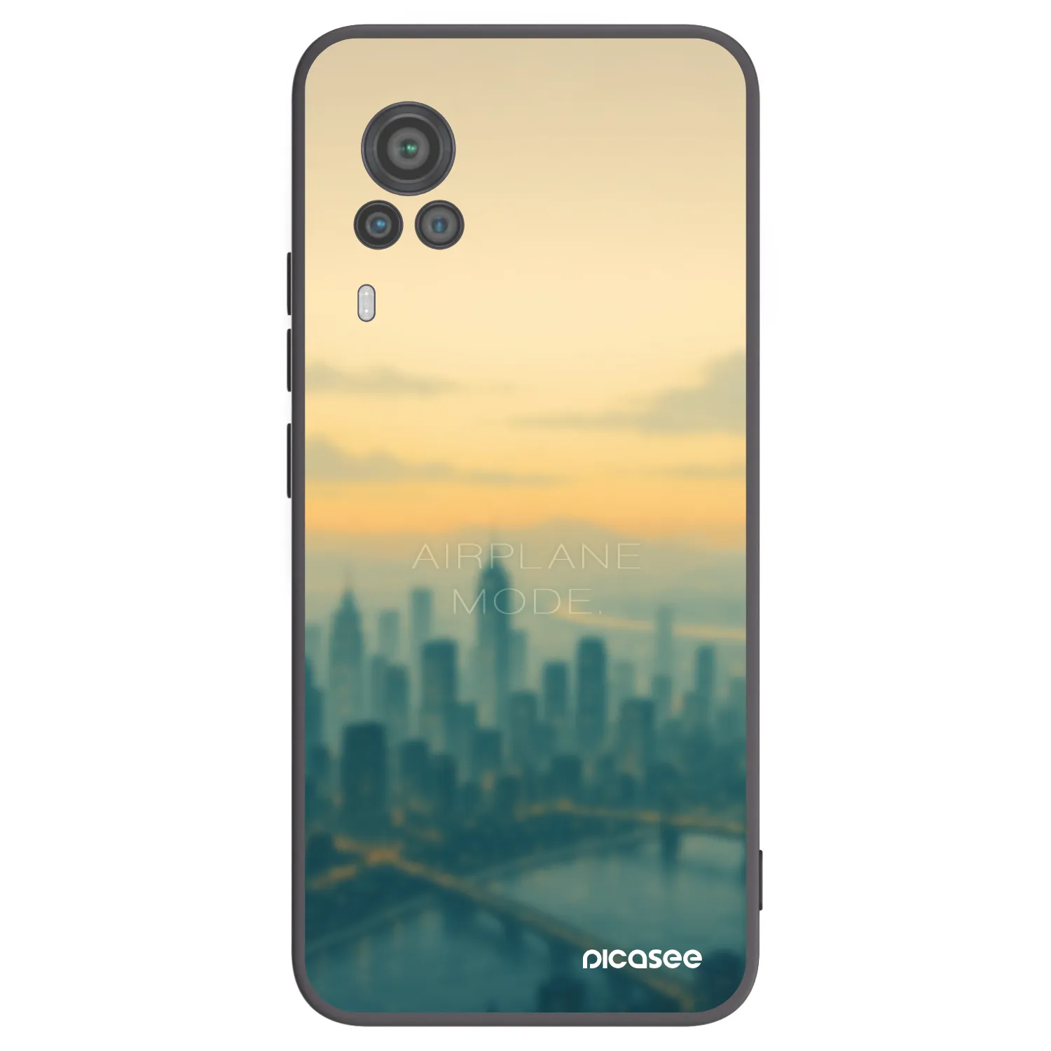 Picasee fekete szilikon tok az alábbi mobiltelefonokra Vivo X60 Pro 5G - Airplane mode
