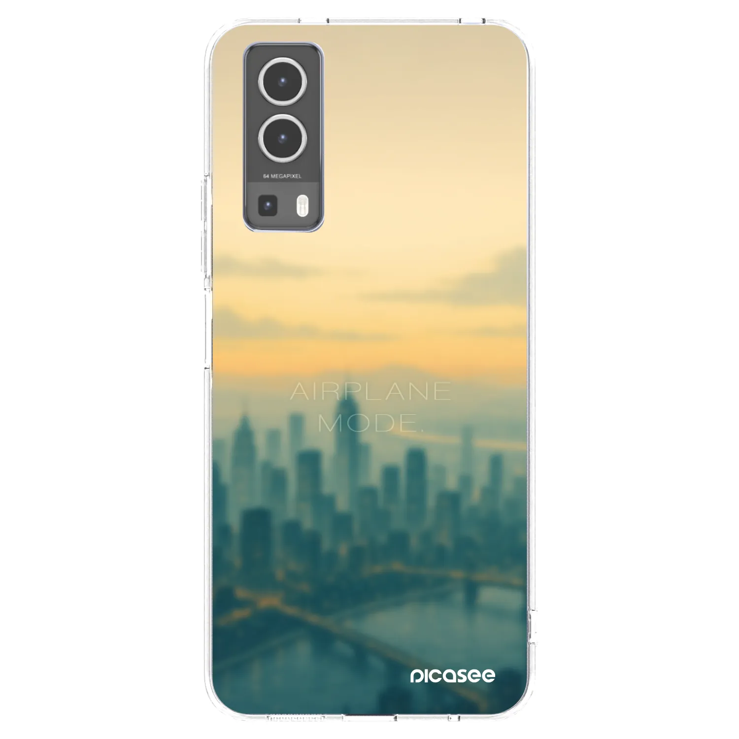 Picasee átlátszó szilikon tok az alábbi mobiltelefonokra Vivo Y72 5G - Airplane mode