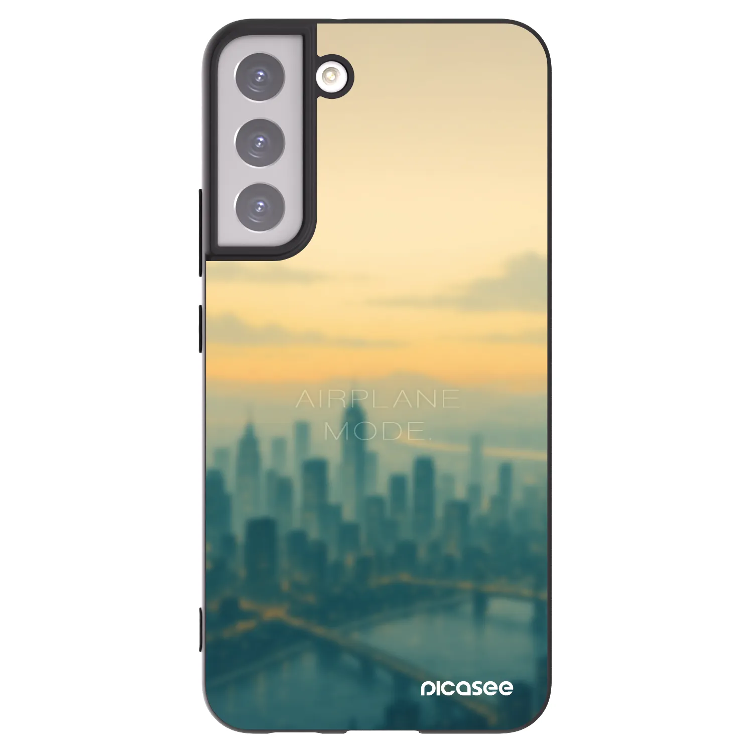 Picasee fekete szilikon tok az alábbi mobiltelefonokra Samsung Galaxy S22+ 5G - Airplane mode