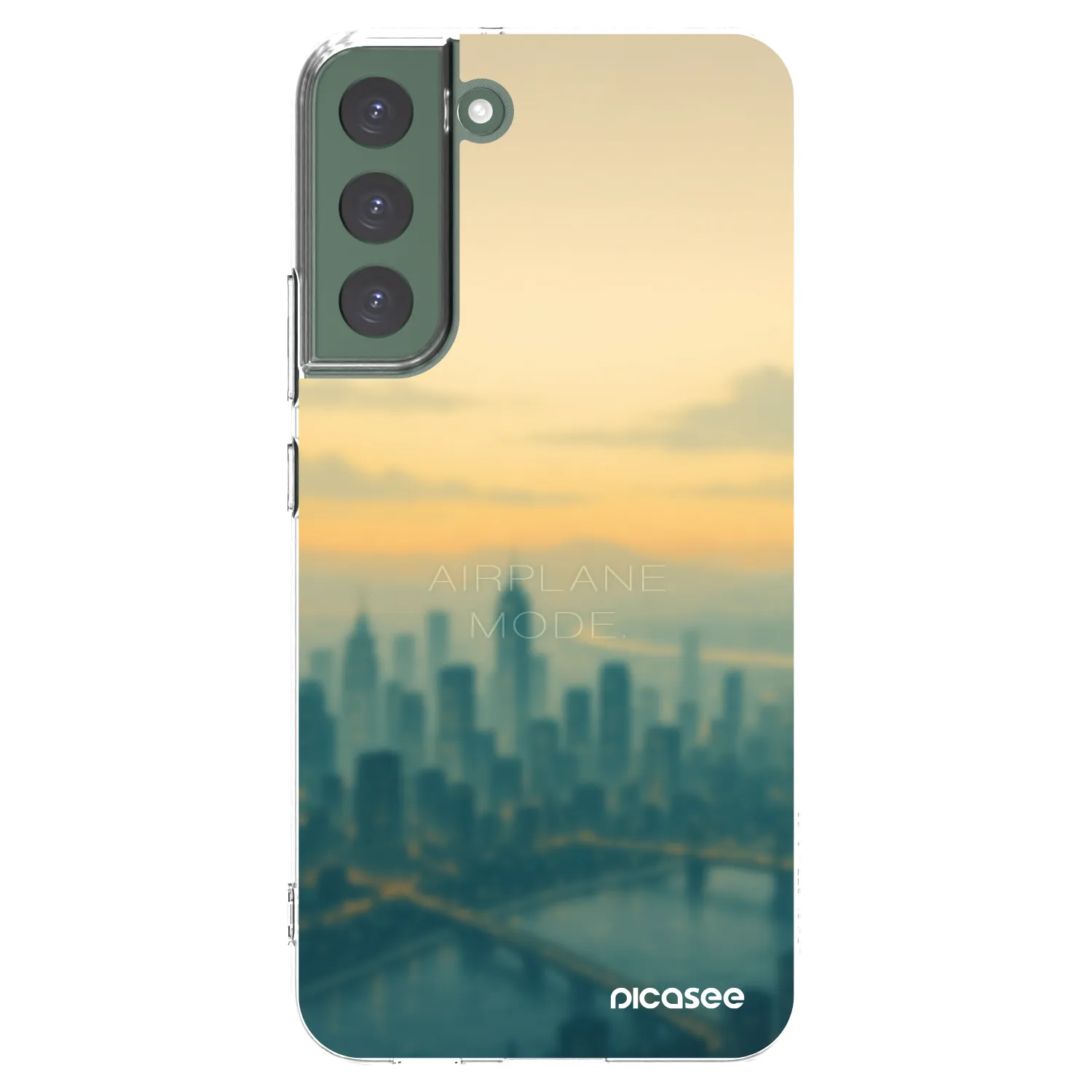 Picasee átlátszó szilikon tok az alábbi mobiltelefonokra Samsung Galaxy S22+ 5G - Airplane mode
