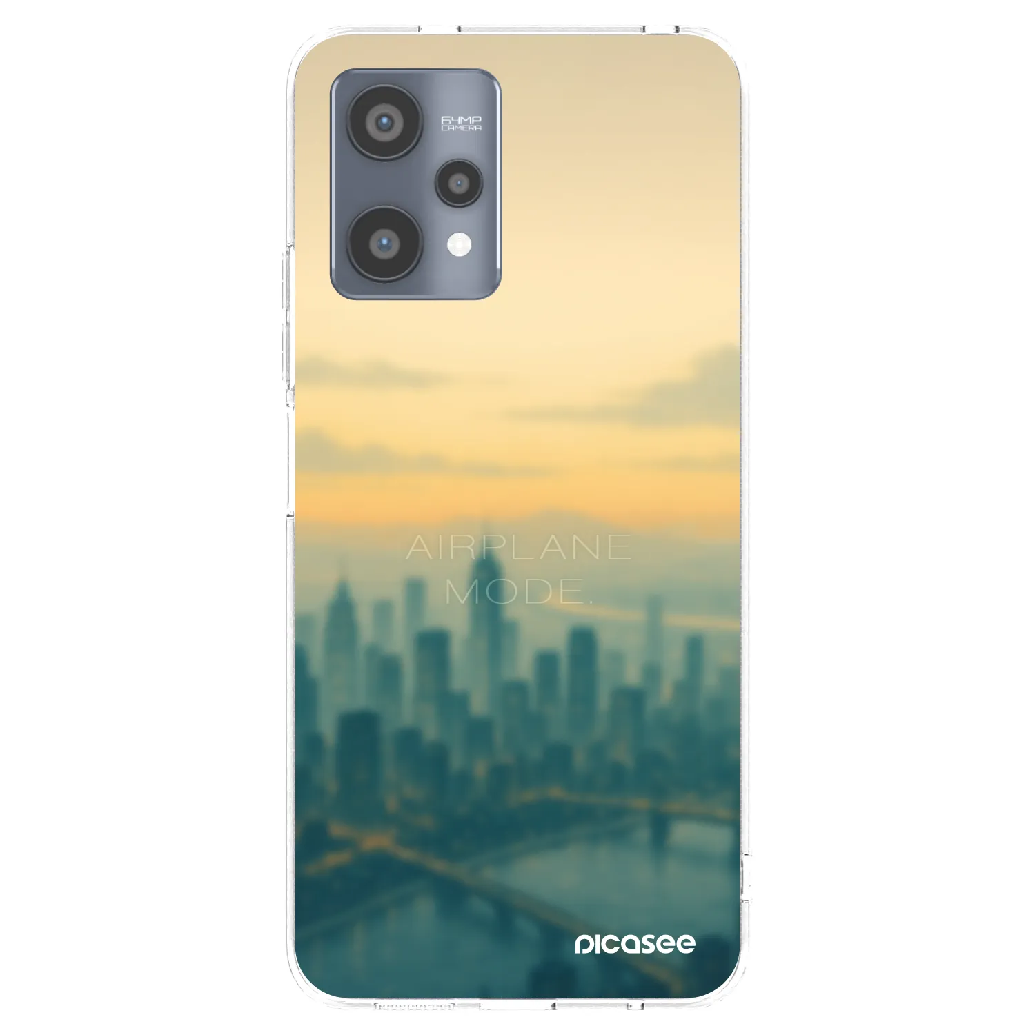 Picasee átlátszó szilikon tok az alábbi mobiltelefonokra Realme 9 Pro 5G - Airplane mode