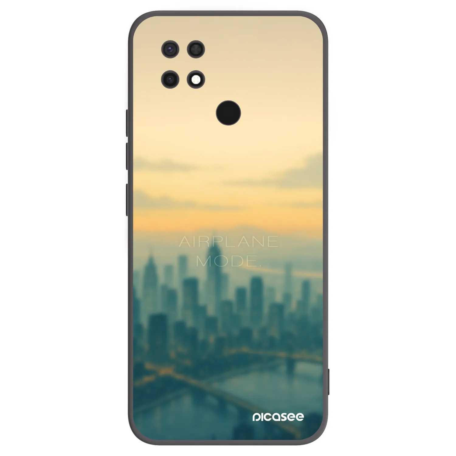 Picasee fekete szilikon tok az alábbi mobiltelefonokra Xiaomi Redmi 10C - Airplane mode