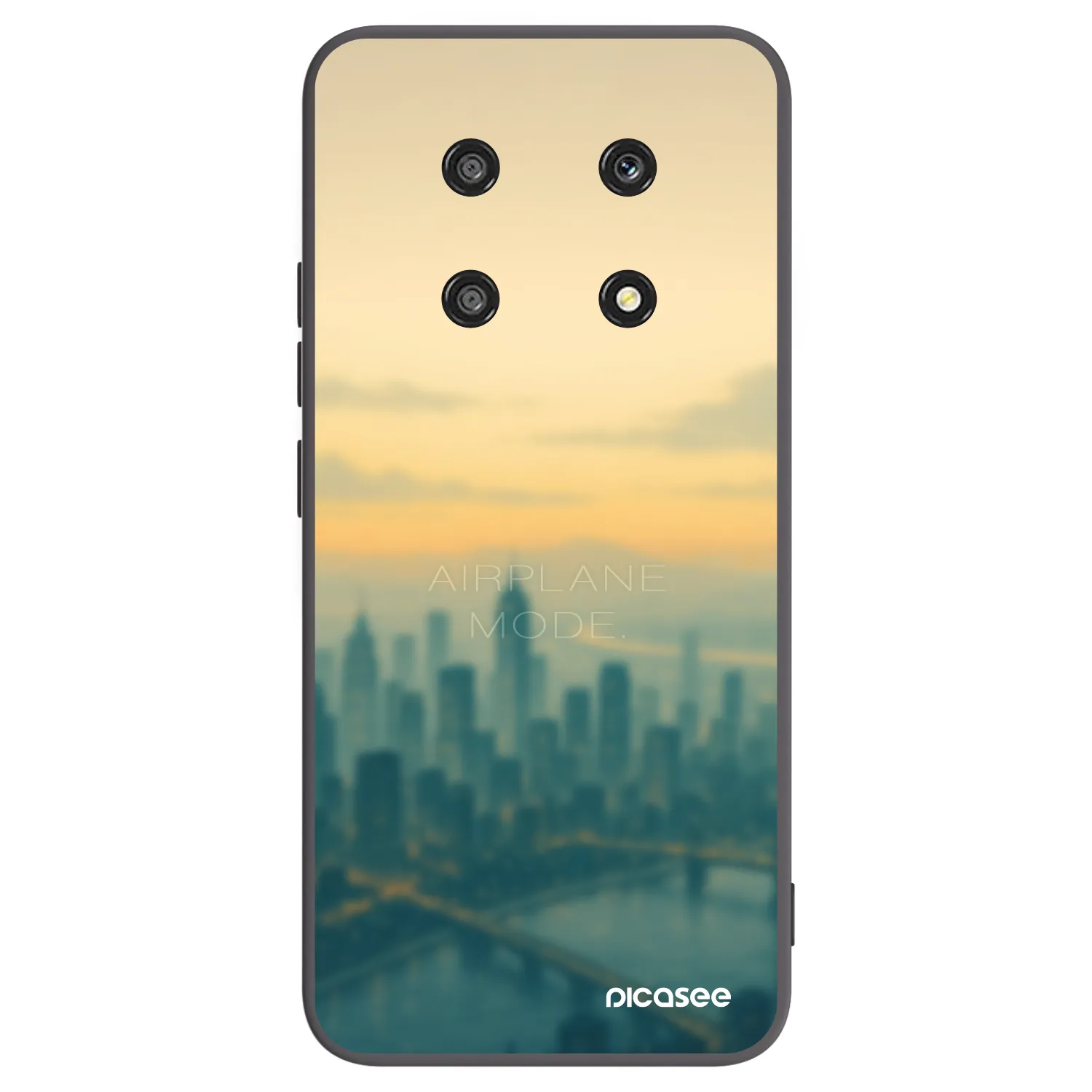 Picasee fekete szilikon tok az alábbi mobiltelefonokra Honor Magic4 Lite 5G - Airplane mode