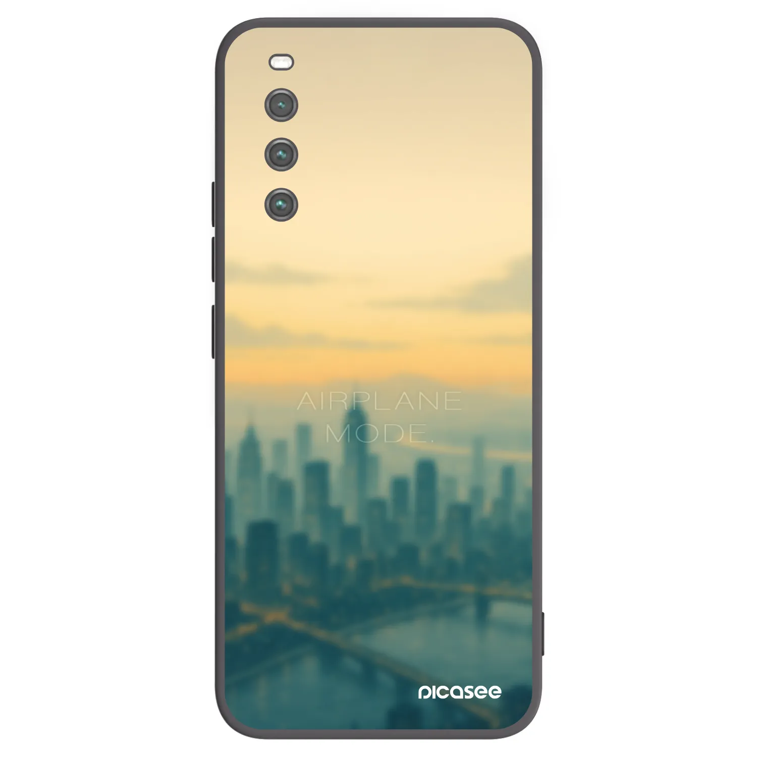 Picasee fekete szilikon tok az alábbi mobiltelefonokra Sony Xperia 10 IV 5G - Airplane mode