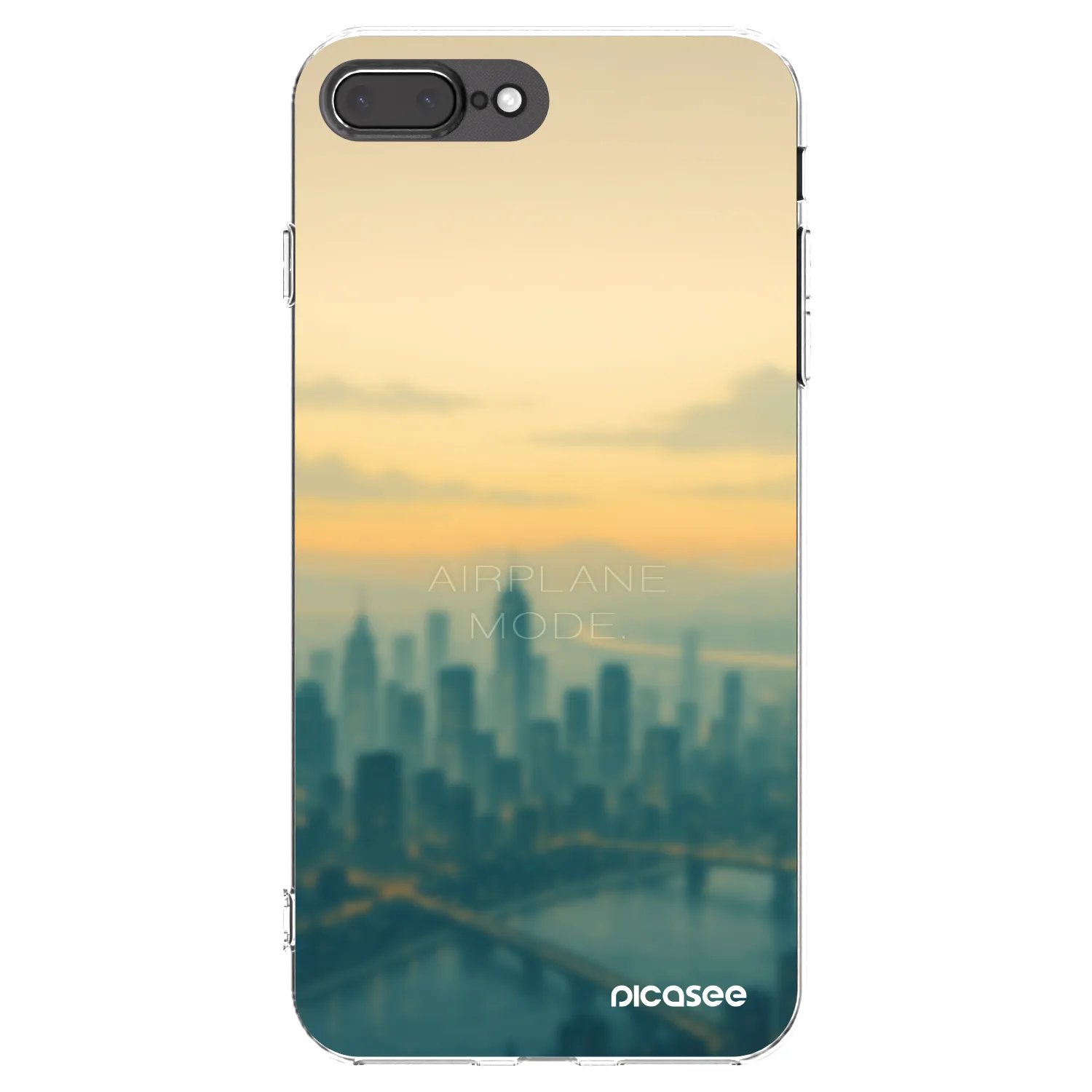Picasee átlátszó szilikon tok az alábbi mobiltelefonokra Apple iPhone 8 Plus - Airplane mode