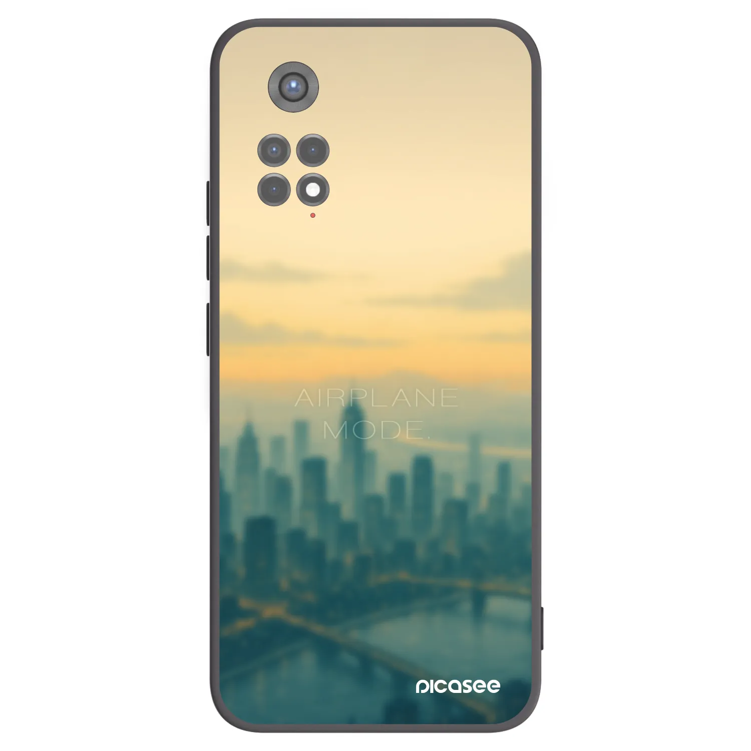 Picasee fekete szilikon tok az alábbi mobiltelefonokra Xiaomi Redmi Note 11S 5G - Airplane mode