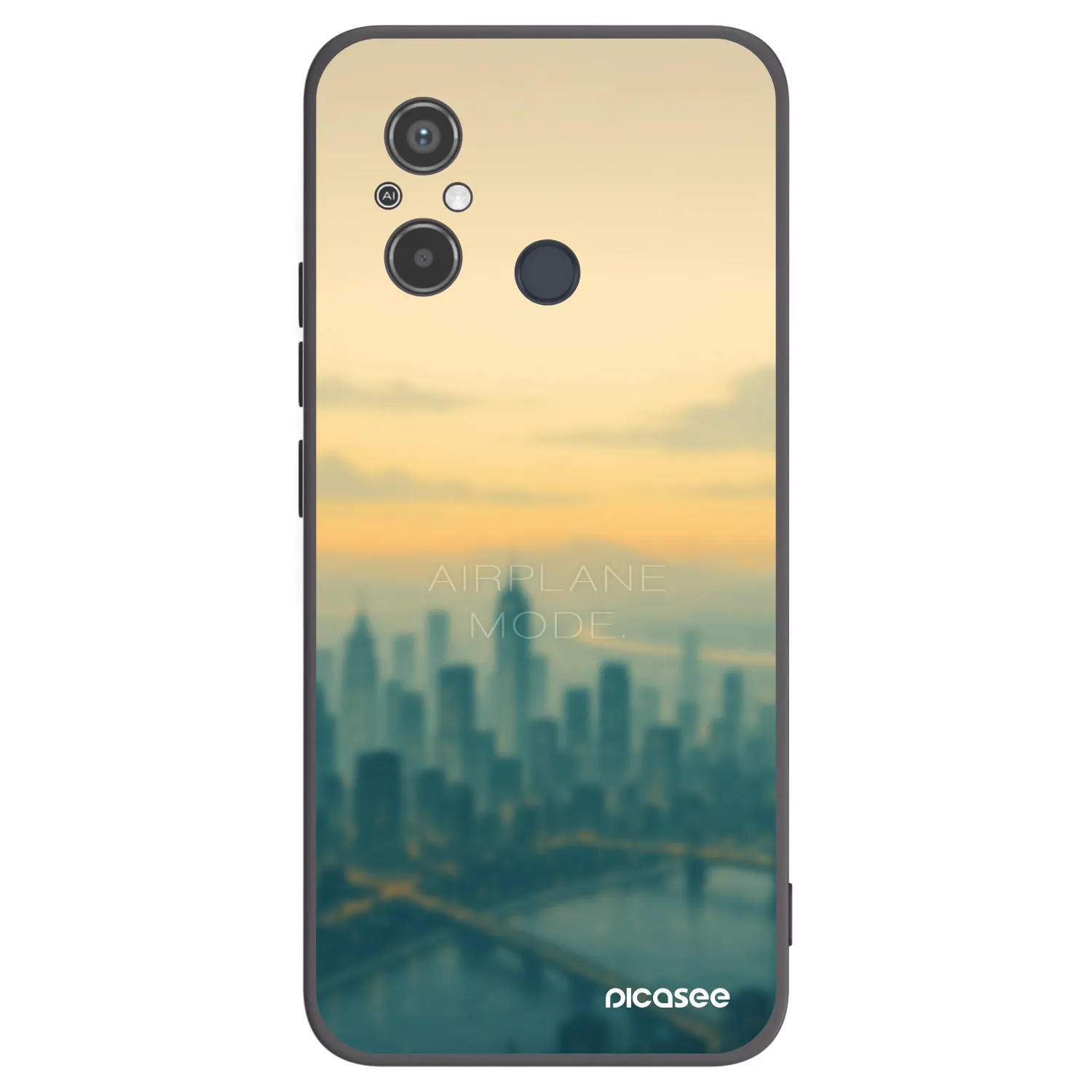 Picasee fekete szilikon tok az alábbi mobiltelefonokra Xiaomi Redmi 12C - Airplane mode