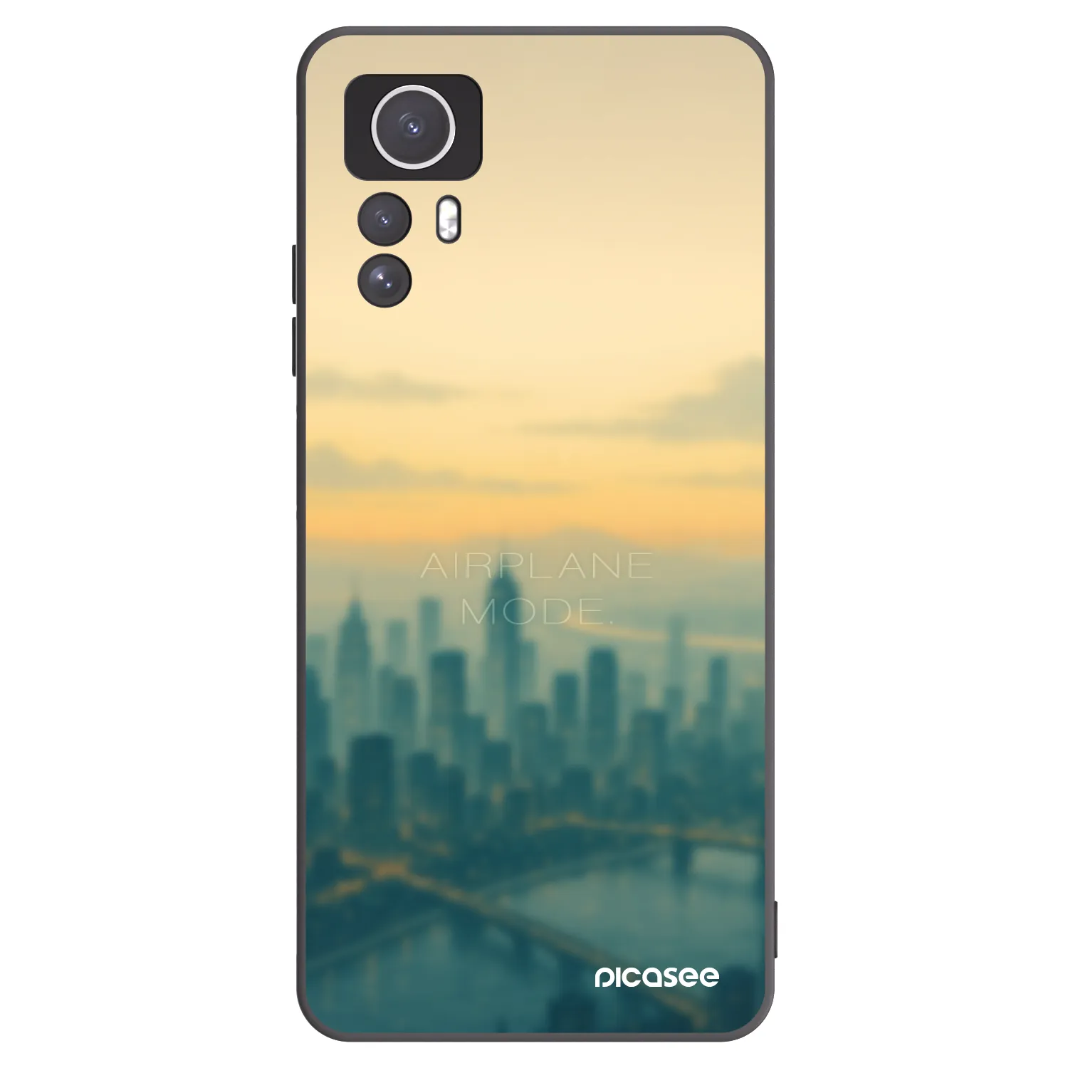 Picasee fekete szilikon tok az alábbi mobiltelefonokra Xiaomi Redmi Note 12S - Airplane mode