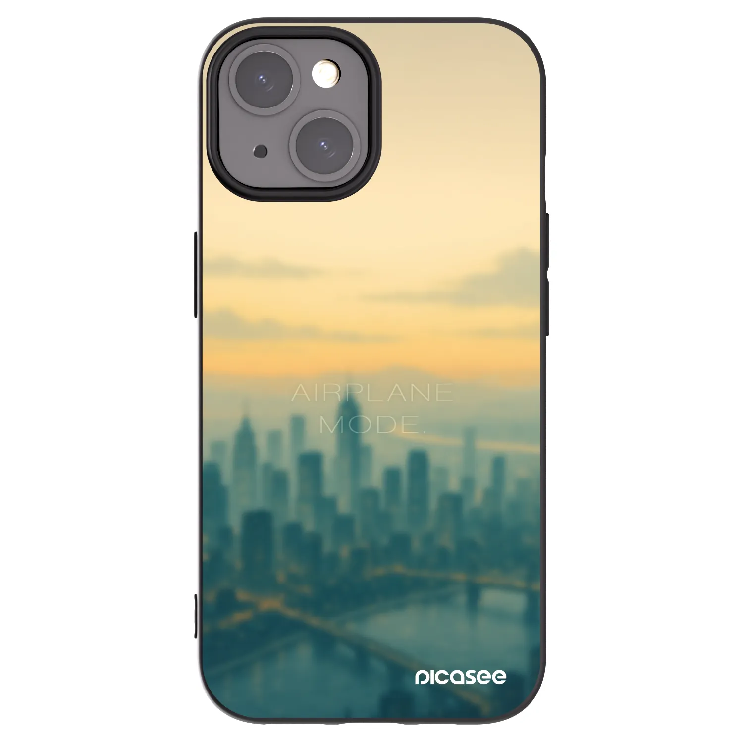 Picasee fekete szilikon tok az alábbi mobiltelefonokra Apple iPhone 15 - Airplane mode
