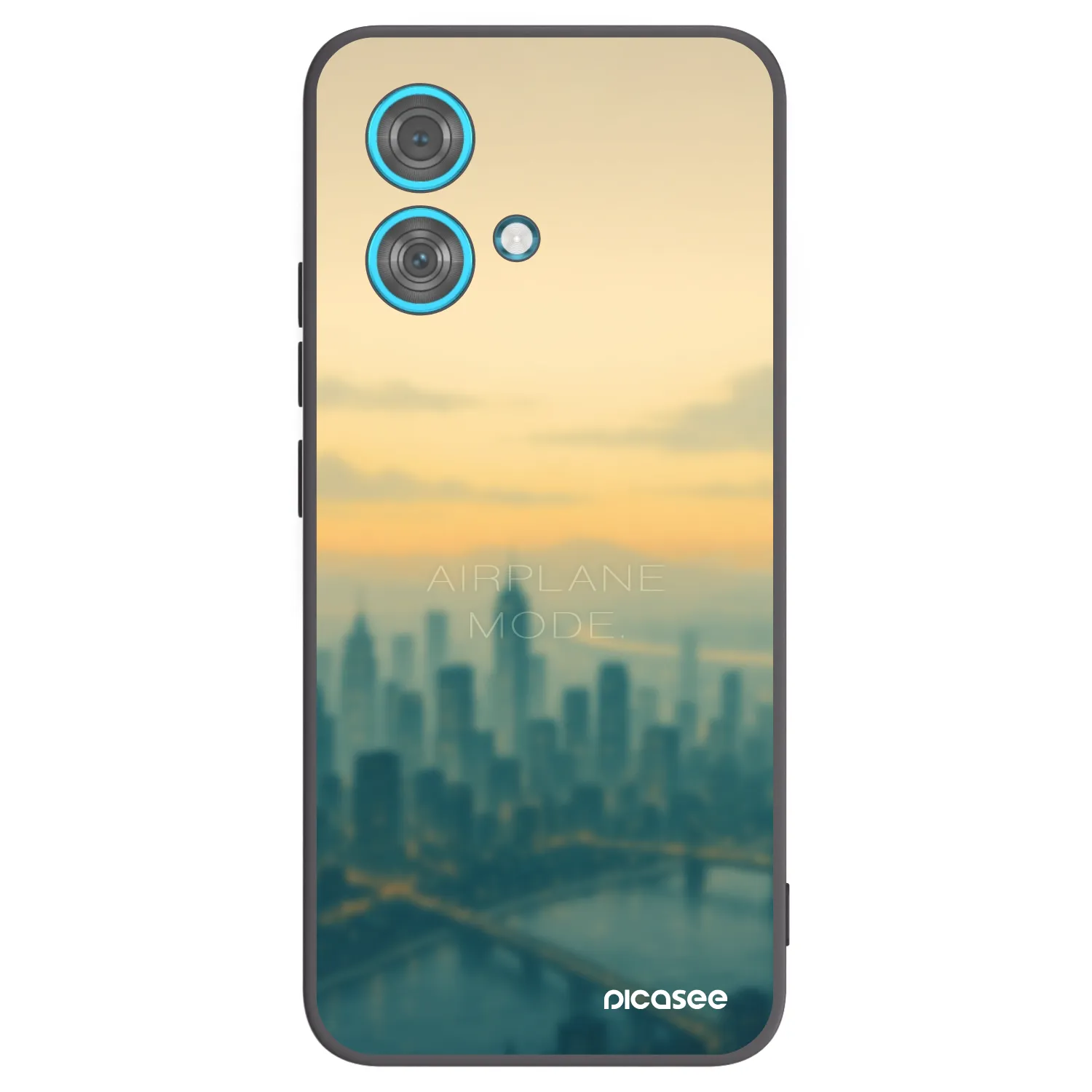 Picasee fekete szilikon tok az alábbi mobiltelefonokra Motorola Edge 40 Neo - Airplane mode