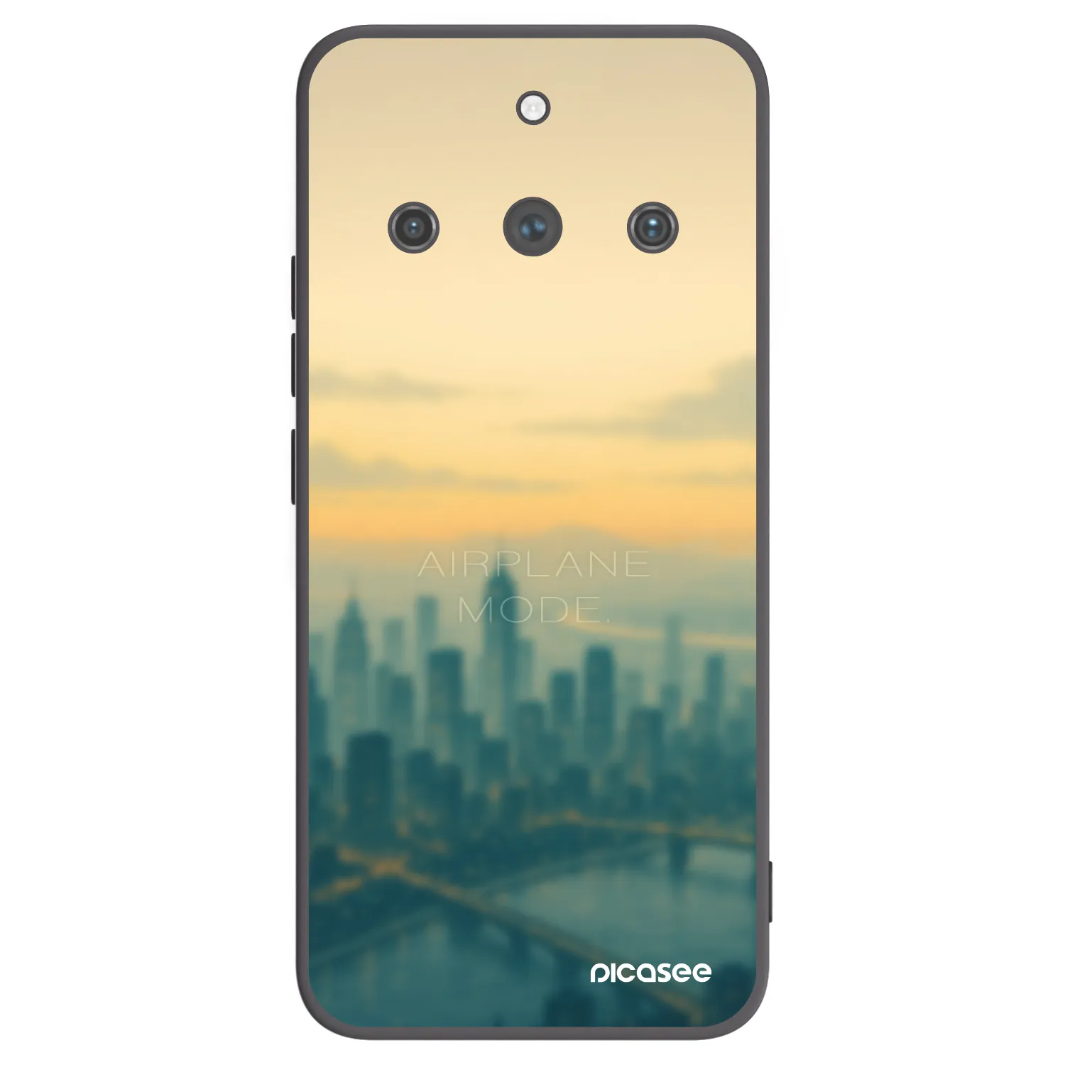 Picasee fekete szilikon tok az alábbi mobiltelefonokra Realme 11 Pro+ - Airplane mode