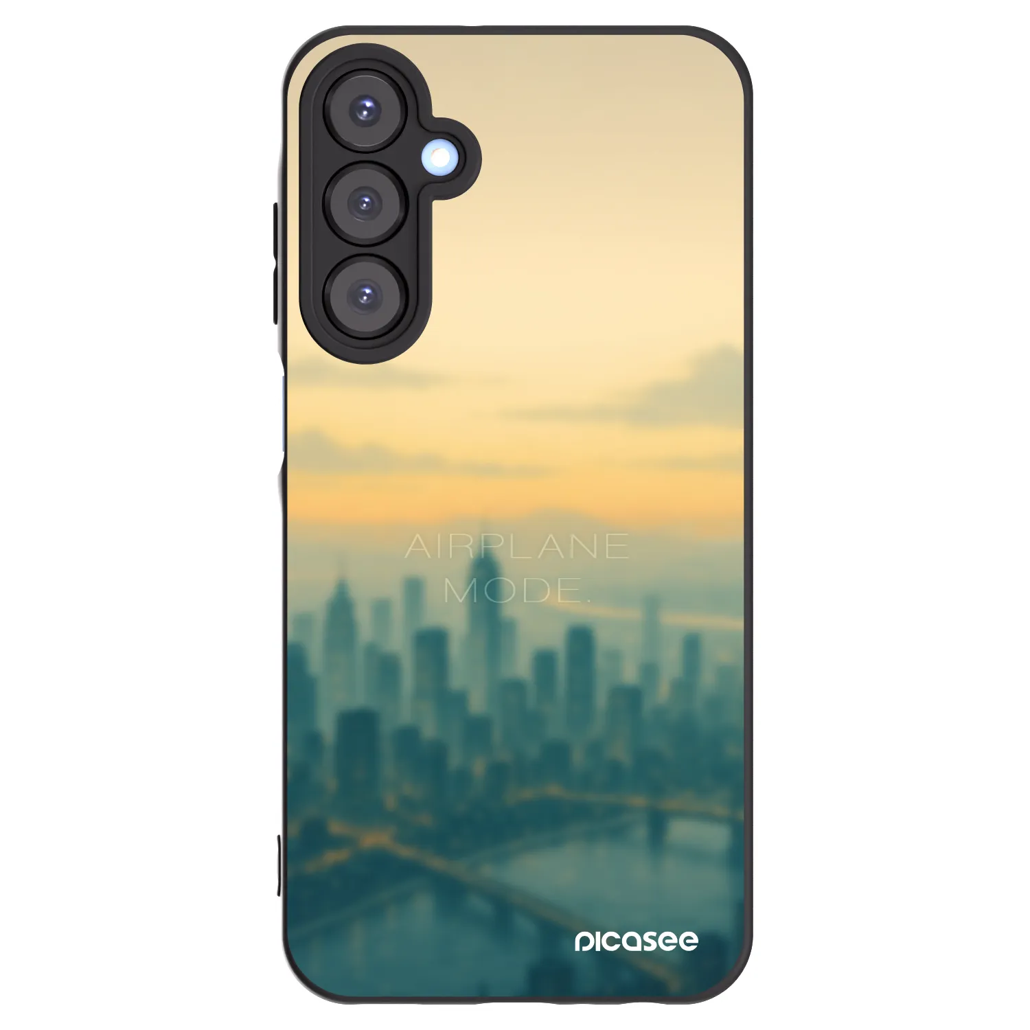 Picasee fekete szilikon tok az alábbi mobiltelefonokra Samsung Galaxy A25 A256B 5G - Airplane mode