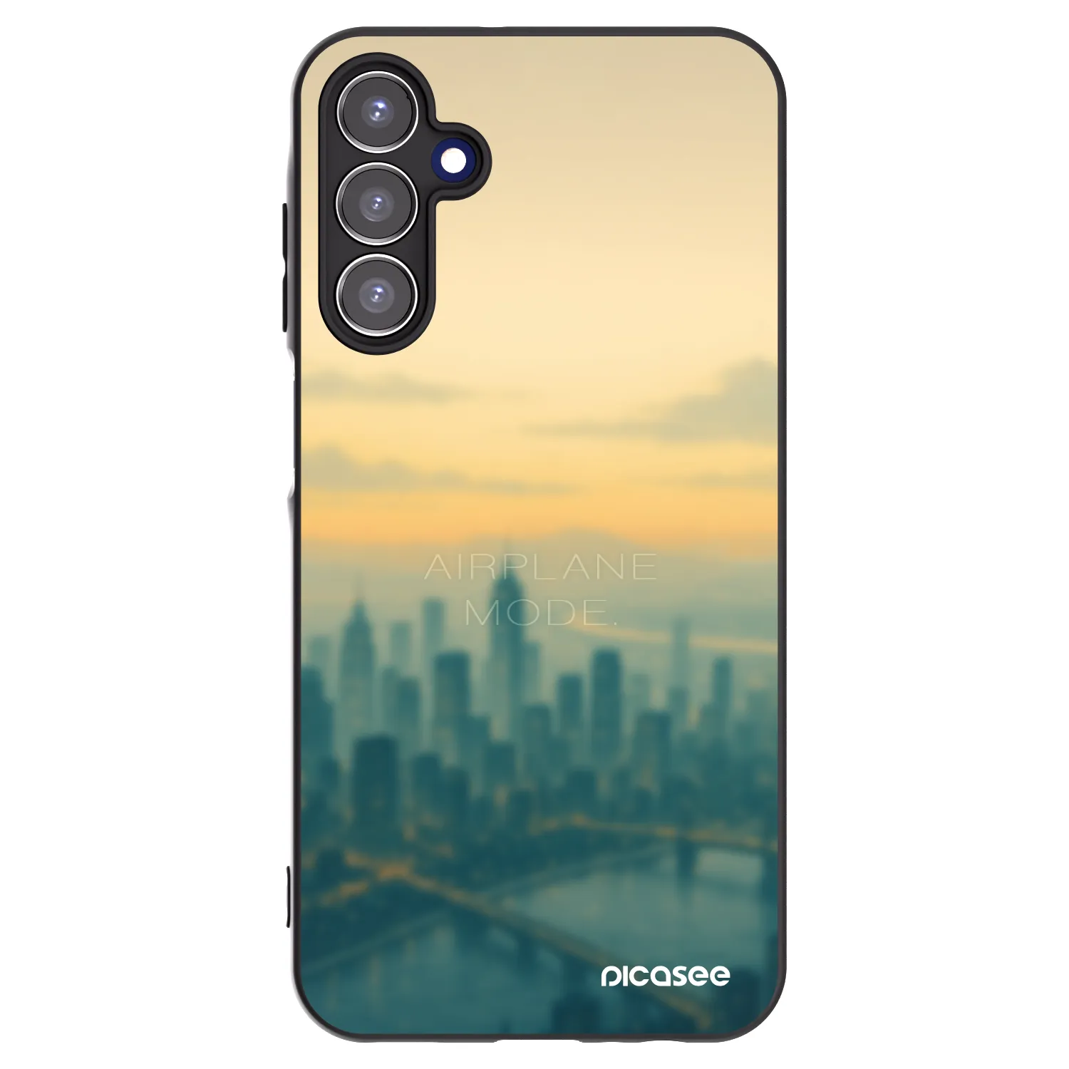 Picasee fekete szilikon tok az alábbi mobiltelefonokra Samsung Galaxy A15 A155F 4G - Airplane mode