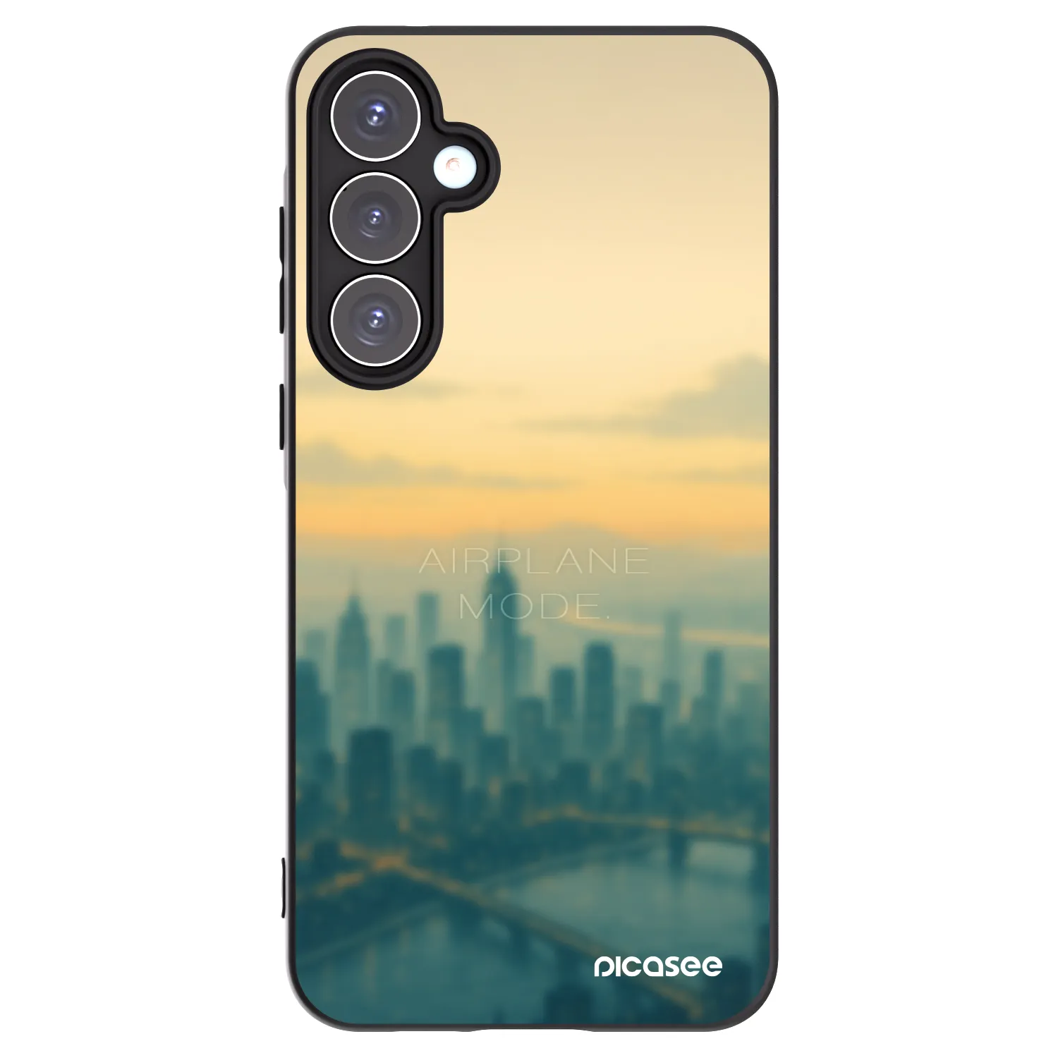 Picasee fekete szilikon tok az alábbi mobiltelefonokra Samsung Galaxy A55 5G A556B - Airplane mode