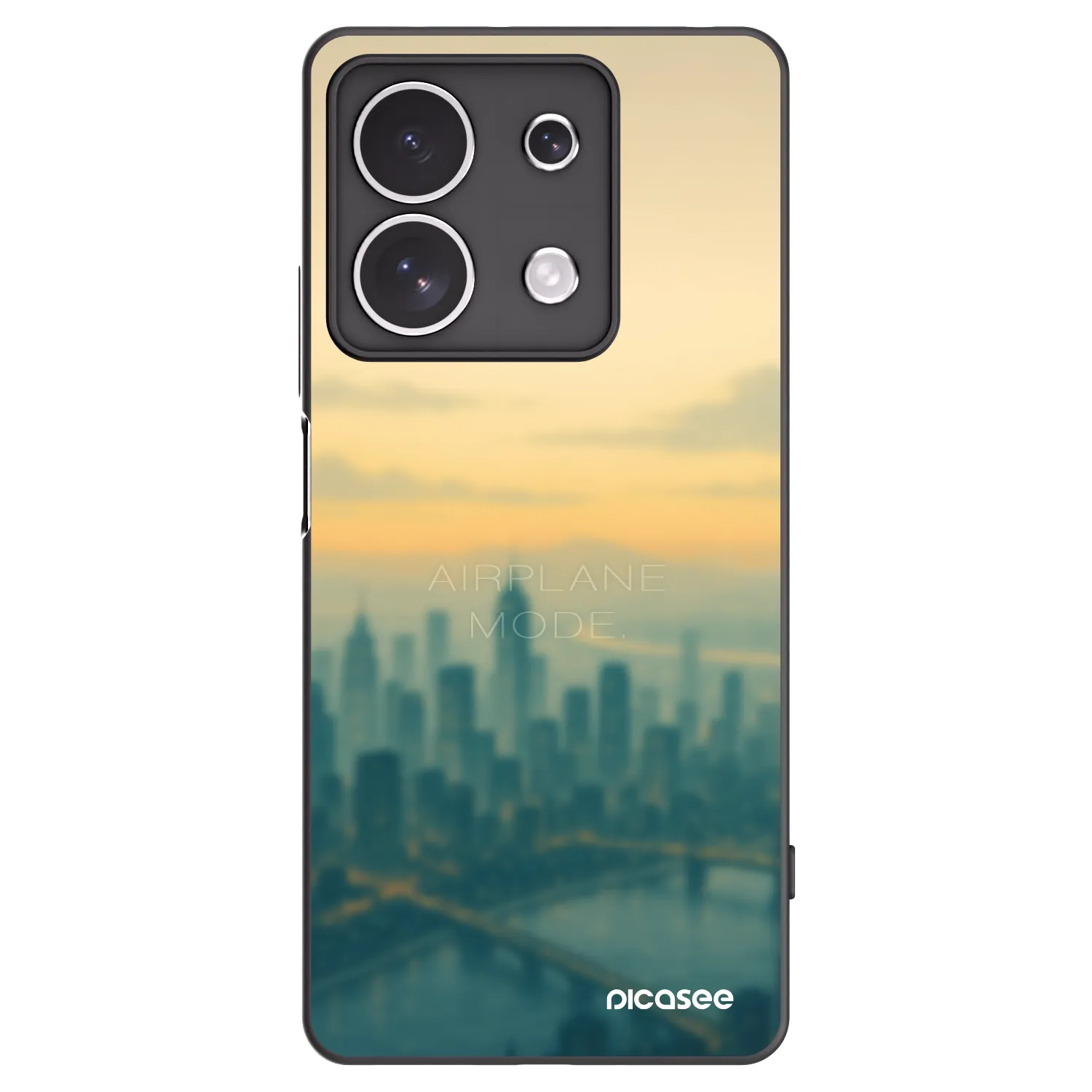 Picasee fekete szilikon tok az alábbi mobiltelefonokra Xiaomi Redmi Note 13 4G - Airplane mode