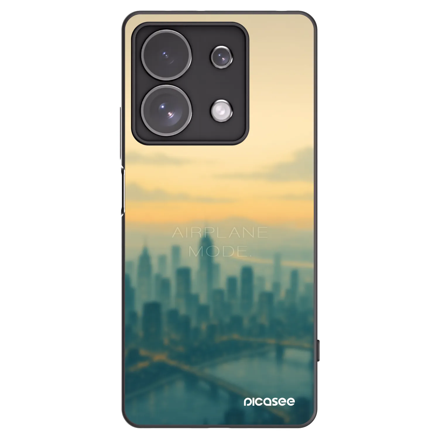 Picasee fekete szilikon tok az alábbi mobiltelefonokra Xiaomi Redmi Note 13 Pro 4G - Airplane mode