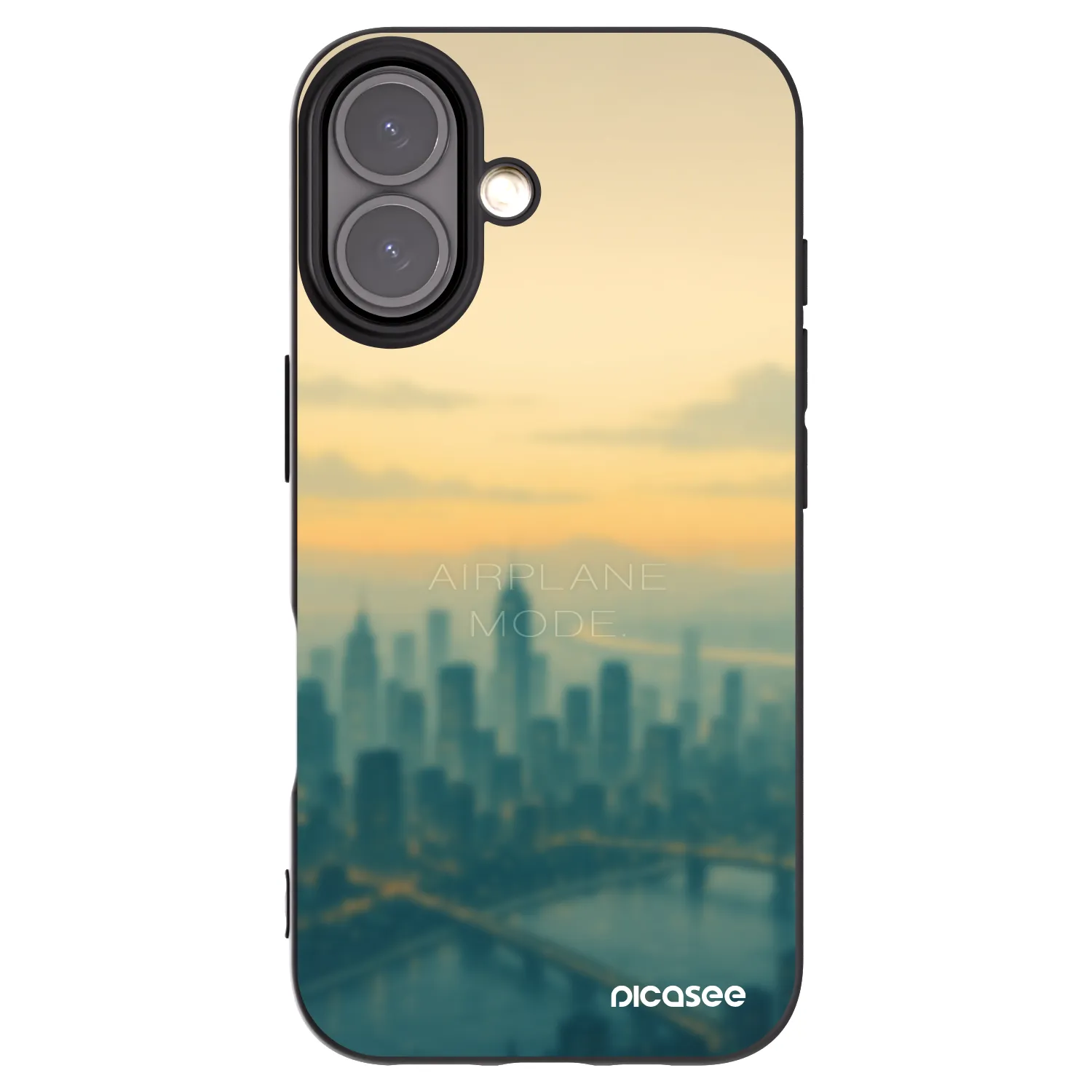 Picasee fekete szilikon tok az alábbi mobiltelefonokra Apple iPhone 16 - Airplane mode