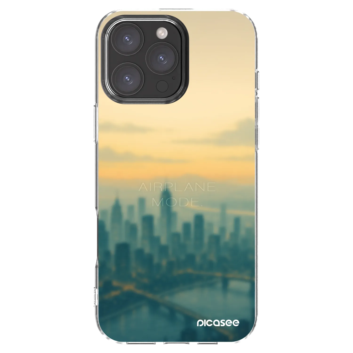 Picasee átlátszó szilikon tok az alábbi mobiltelefonokra Apple iPhone 16 Pro Max - Airplane mode