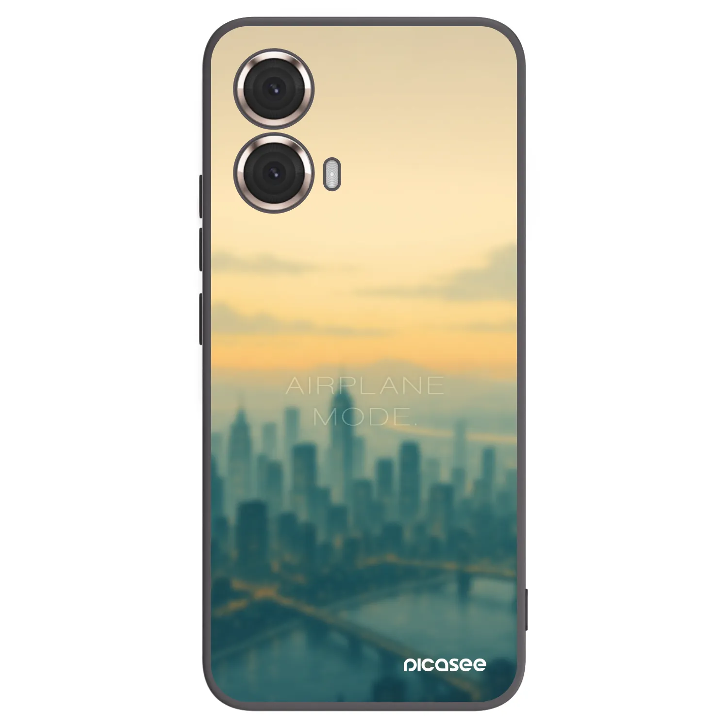 Picasee fekete szilikon tok az alábbi mobiltelefonokra Motorola Moto G85 - Airplane mode