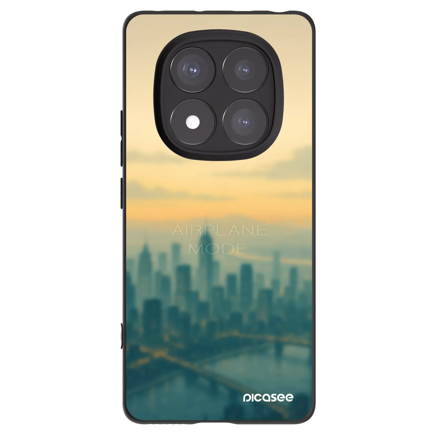 Picasee fekete szilikon tok az alábbi mobiltelefonokra Xiaomi Redmi Note 14 Pro+ 5G - Airplane mode