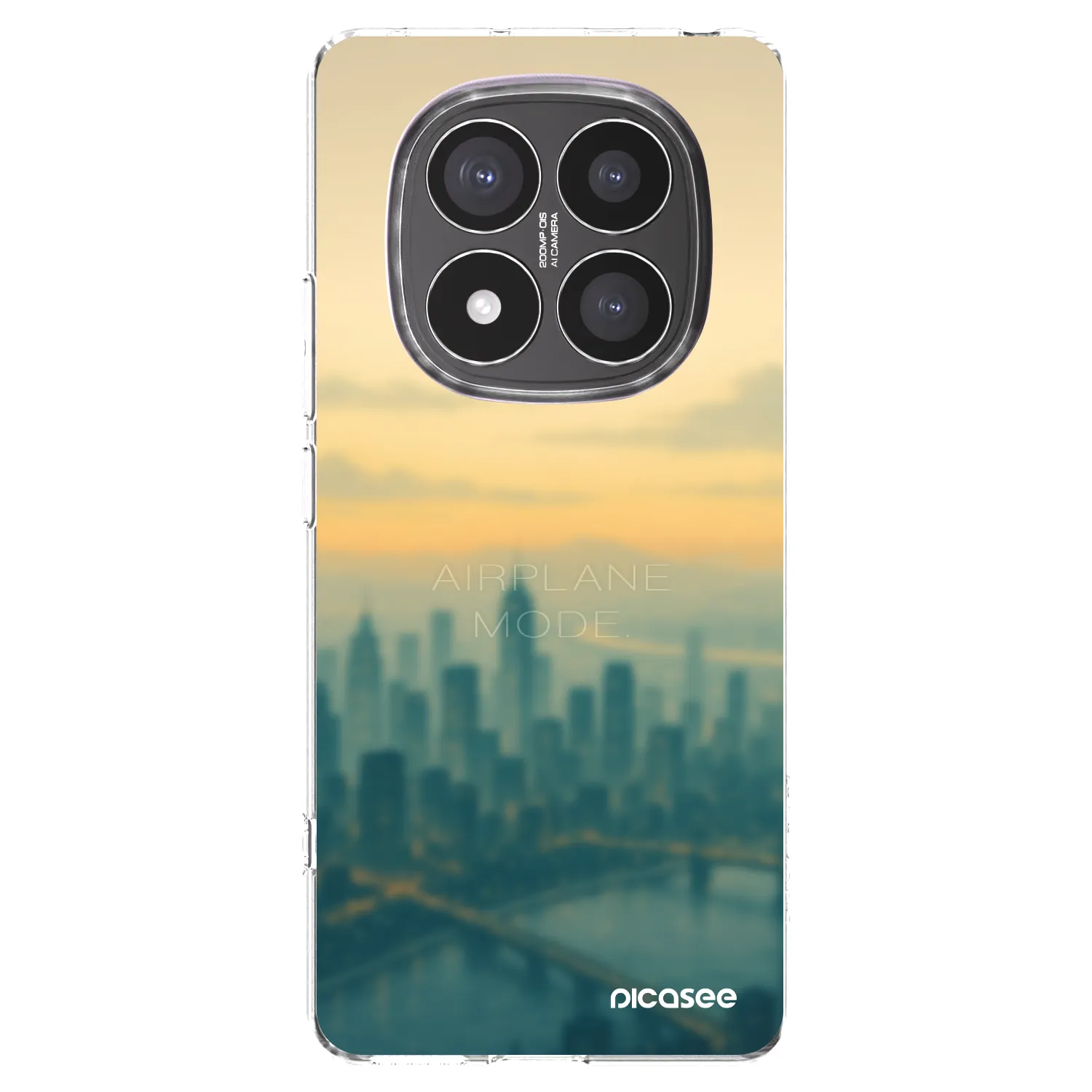 Picasee átlátszó szilikon tok az alábbi mobiltelefonokra Xiaomi Redmi Note 14 Pro+ 5G - Airplane mode