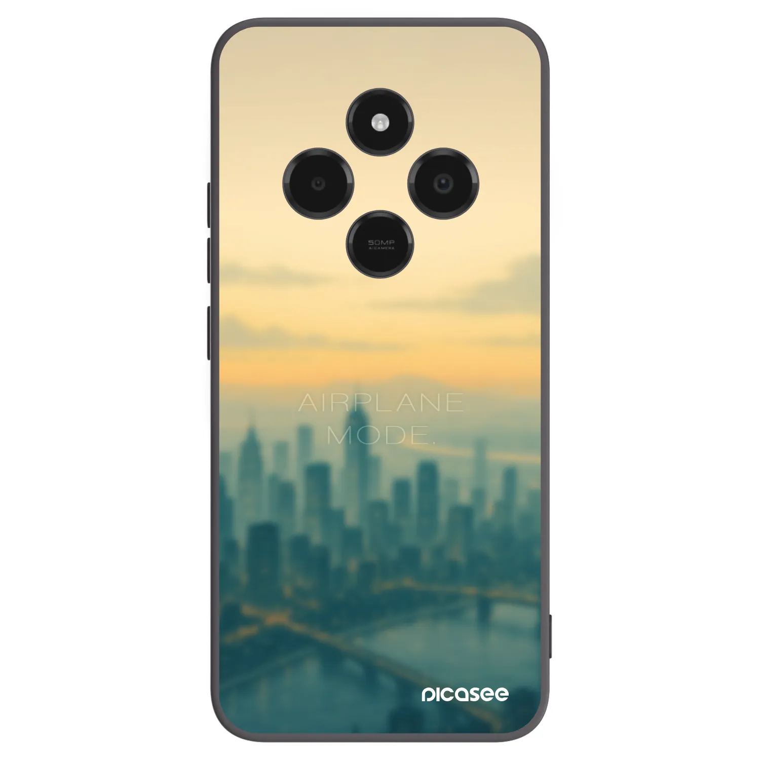 Picasee fekete szilikon tok az alábbi mobiltelefonokra Xiaomi Poco C75 - Airplane mode