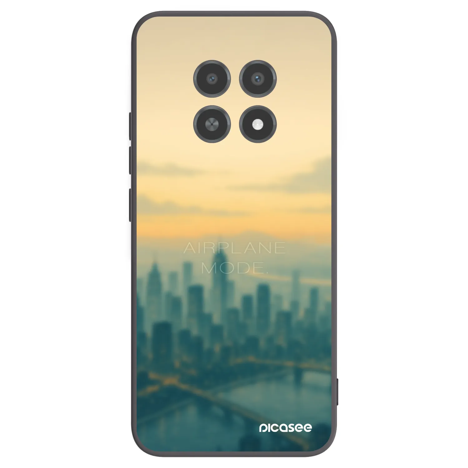 Picasee fekete szilikon tok az alábbi mobiltelefonokra Realme 12X - Airplane mode