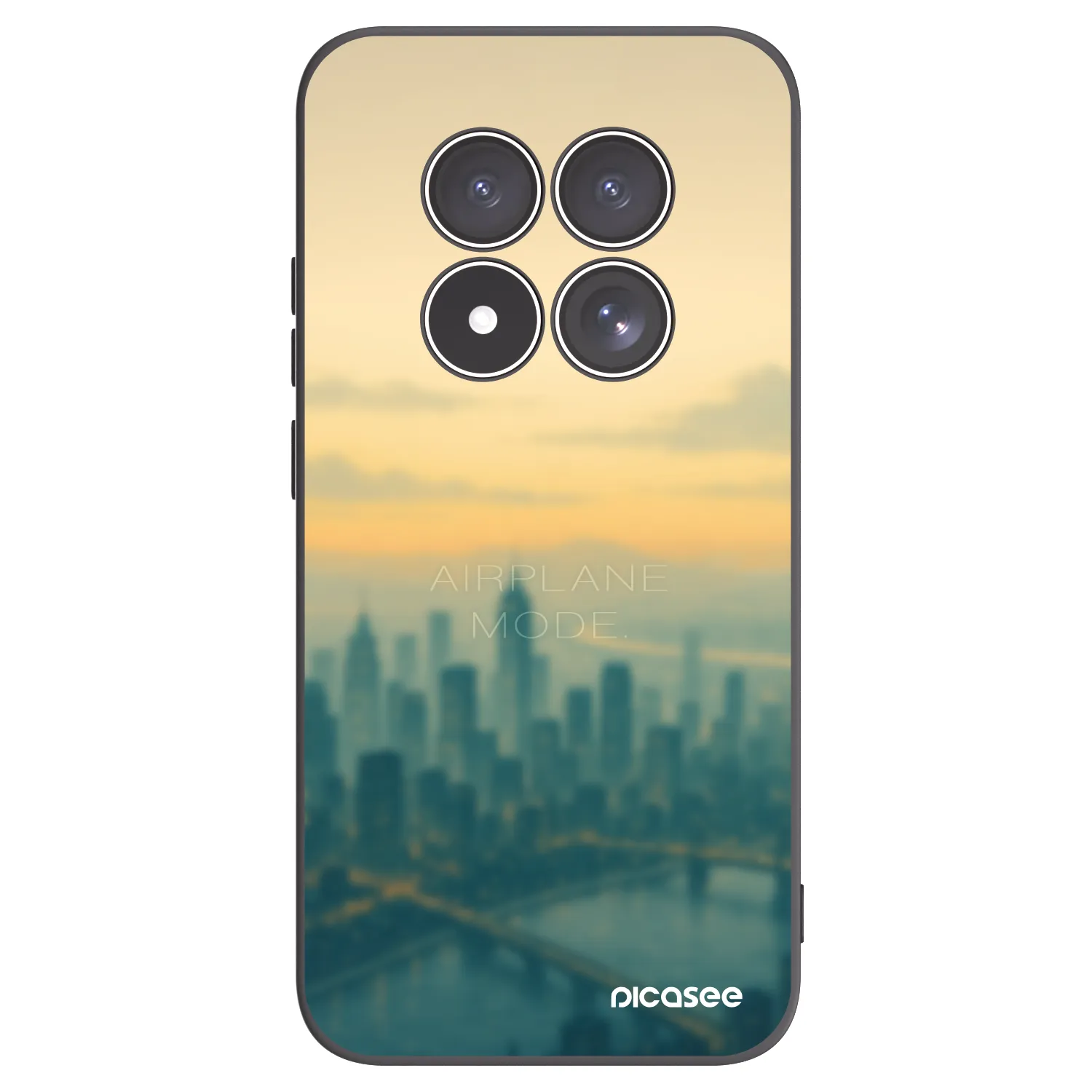 Picasee fekete szilikon tok az alábbi mobiltelefonokra Xiaomi Redmi Note 15 Pro 4G - Airplane mode