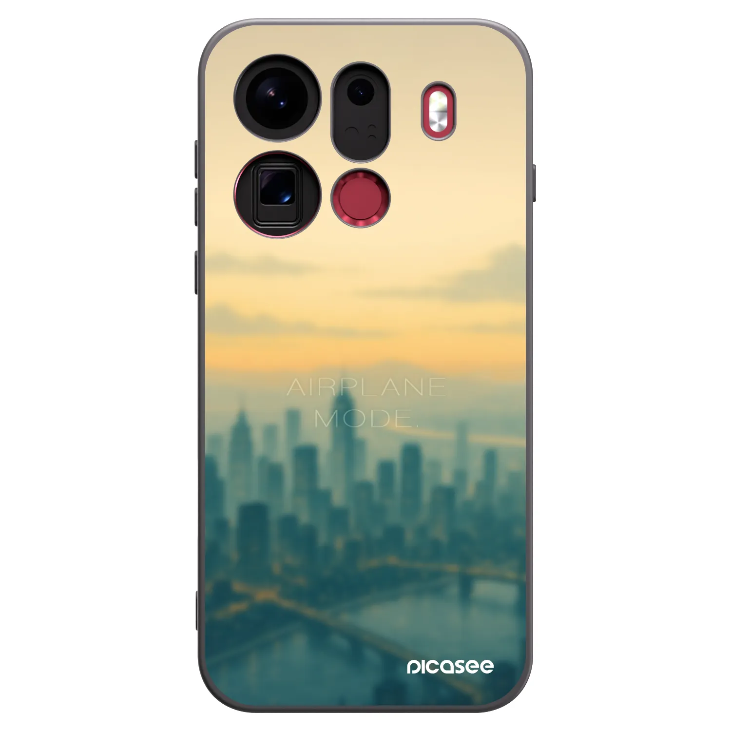 Picasee fekete szilikon tok az alábbi mobiltelefonokra OPPO Find X9 Pro - Airplane mode