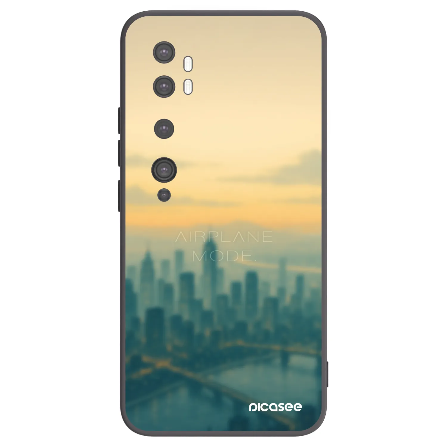 Picasee fekete szilikon tok az alábbi mobiltelefonokra Xiaomi Mi Note 10 (Pro) - Airplane mode