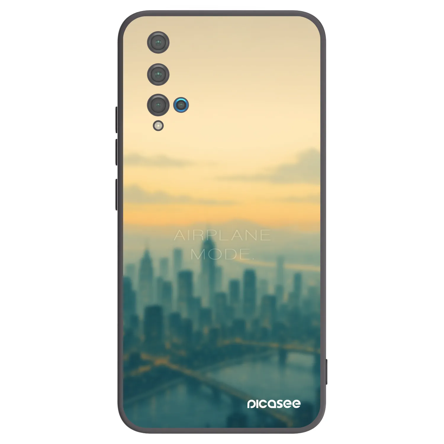 Picasee fekete szilikon tok az alábbi mobiltelefonokra Huawei Nova 5T - Airplane mode