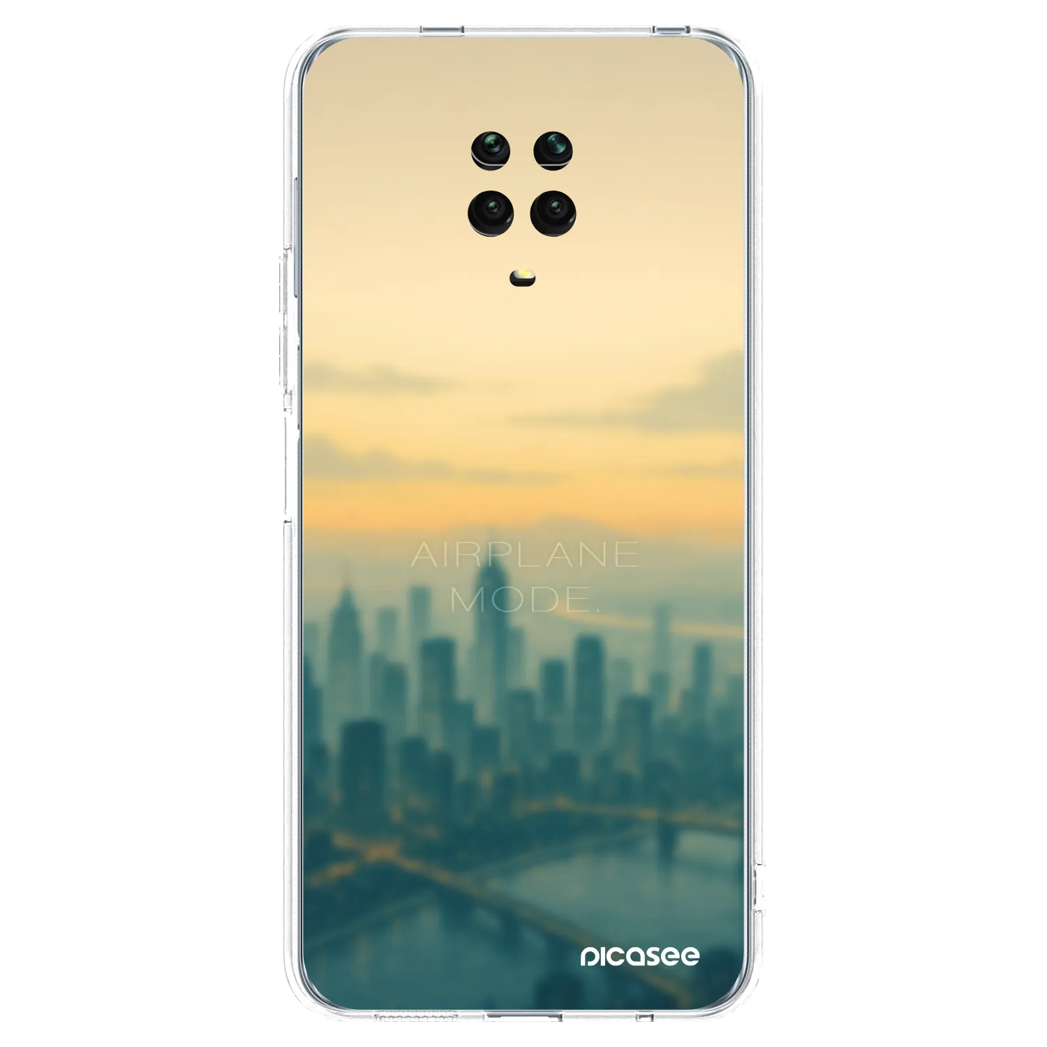Picasee átlátszó szilikon tok az alábbi mobiltelefonokra Xiaomi Redmi Note 9S - Airplane mode