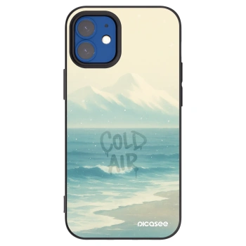 Picasee fekete szilikon tok az alábbi mobiltelefonokra Apple iPhone 12 mini - COLD AIR