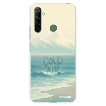 Picasee átlátszó szilikon tok az alábbi mobiltelefonokra Realme 6i - COLD AIR