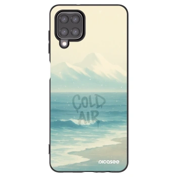 Picasee fekete szilikon tok az alábbi mobiltelefonokra Samsung Galaxy A12 A125F - COLD AIR